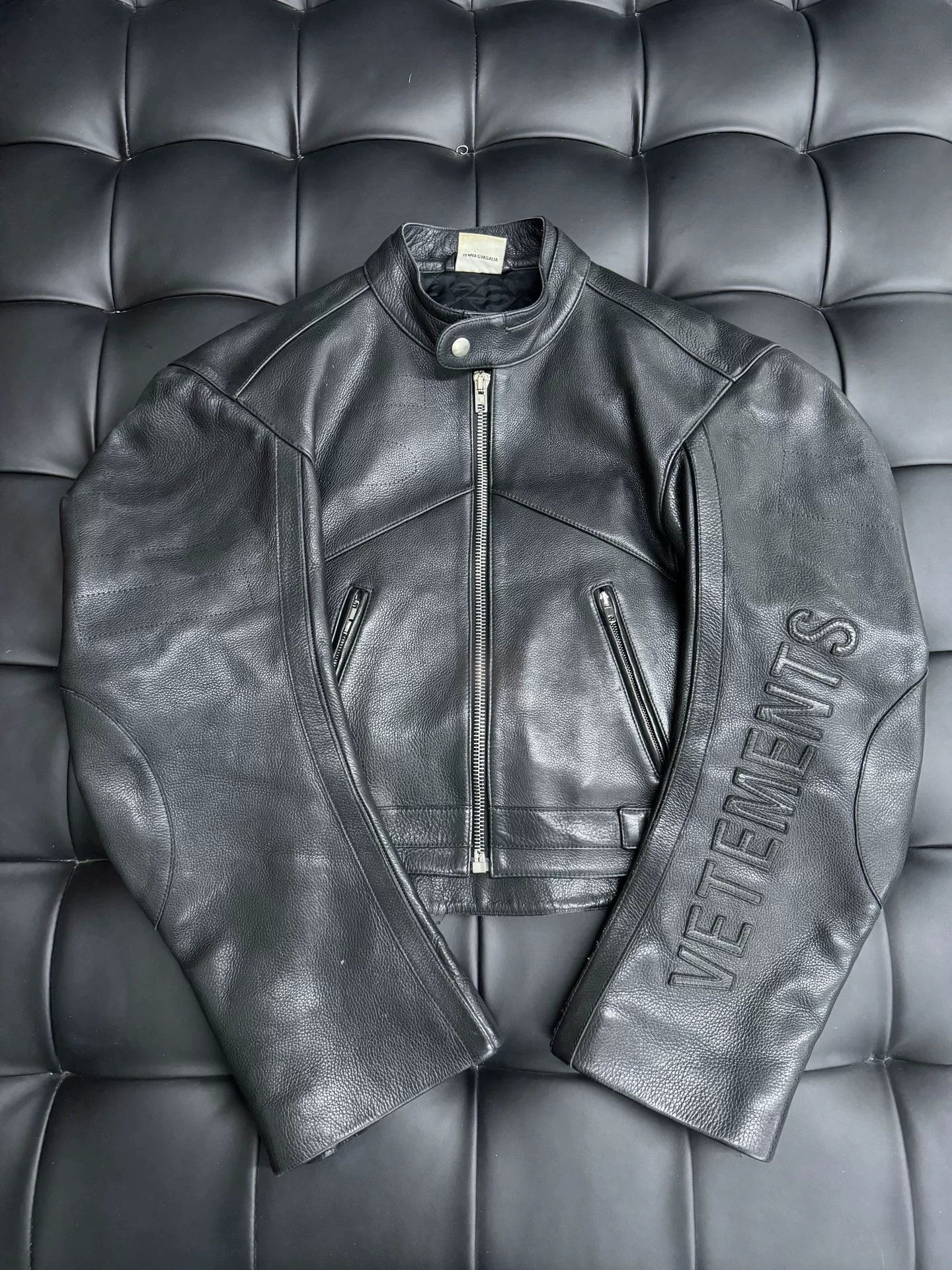 Vetements Vetements FW17 Black Moto Leather Jacket Size US L / EU 52-54 / 3 - 1 Thumbnail