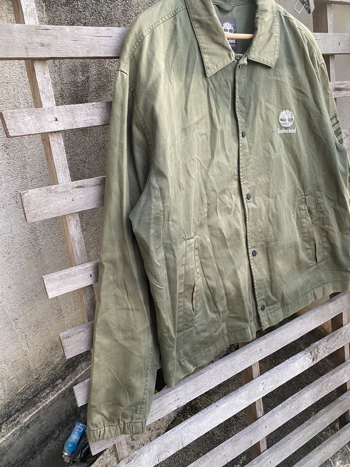 Timberland Vintage Sunfaded Timberland Streetwear Spellout Jacket Size US XL / EU 56 / 4 - 4 Thumbnail