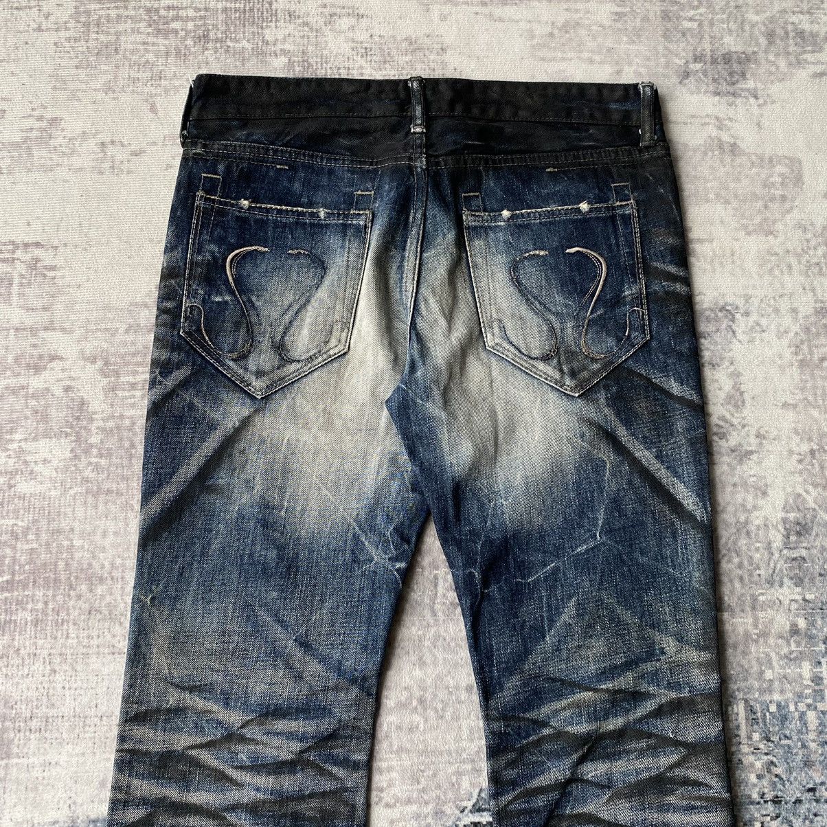 CIVARIZE Civarize Flare Black Wax Denim Jeans Size US 31 - 13 Thumbnail