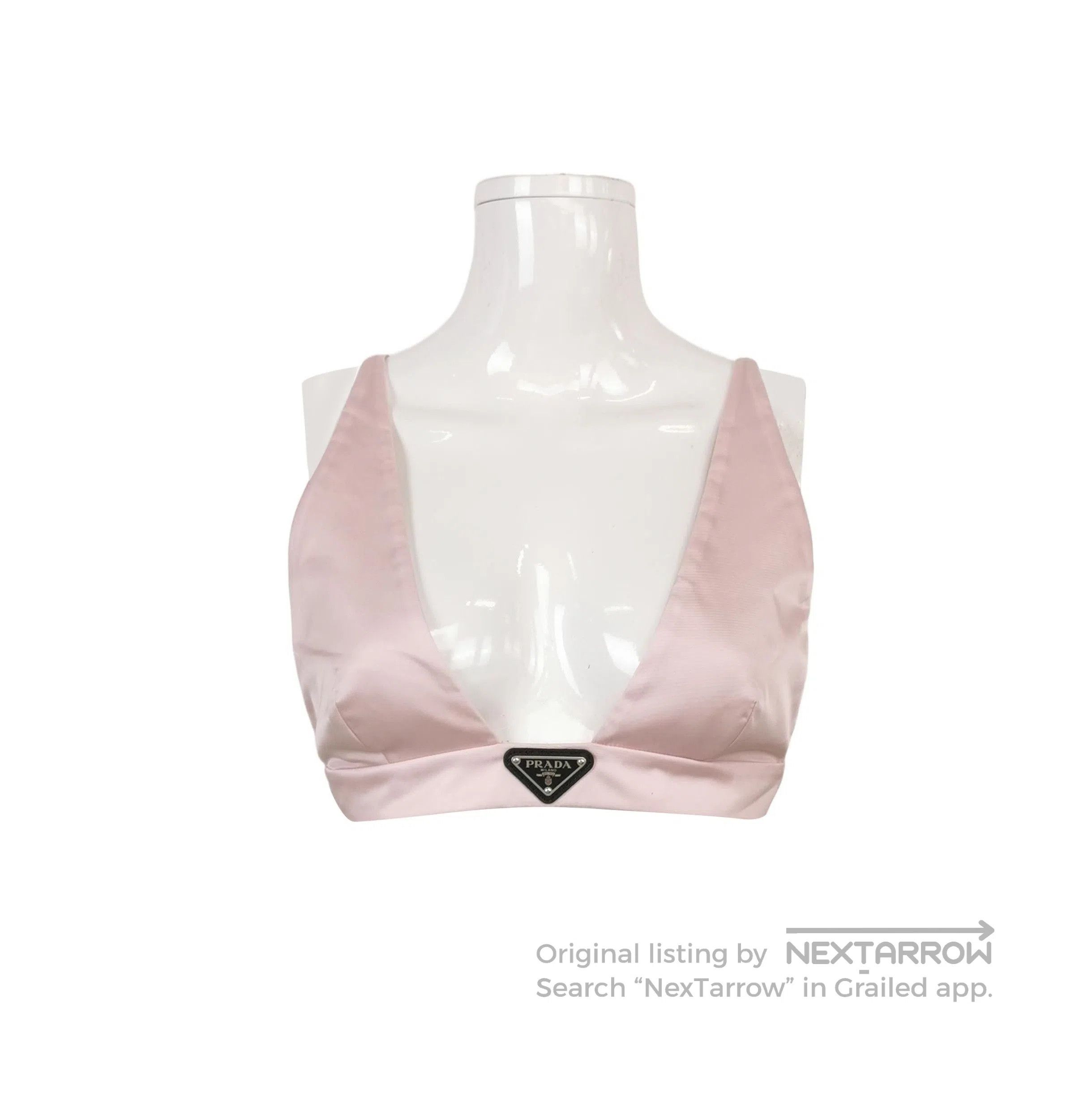 Prada Prada Triangle Logo Tank Top in Pink . Size S / US 4 / IT 40 - 1 Thumbnail