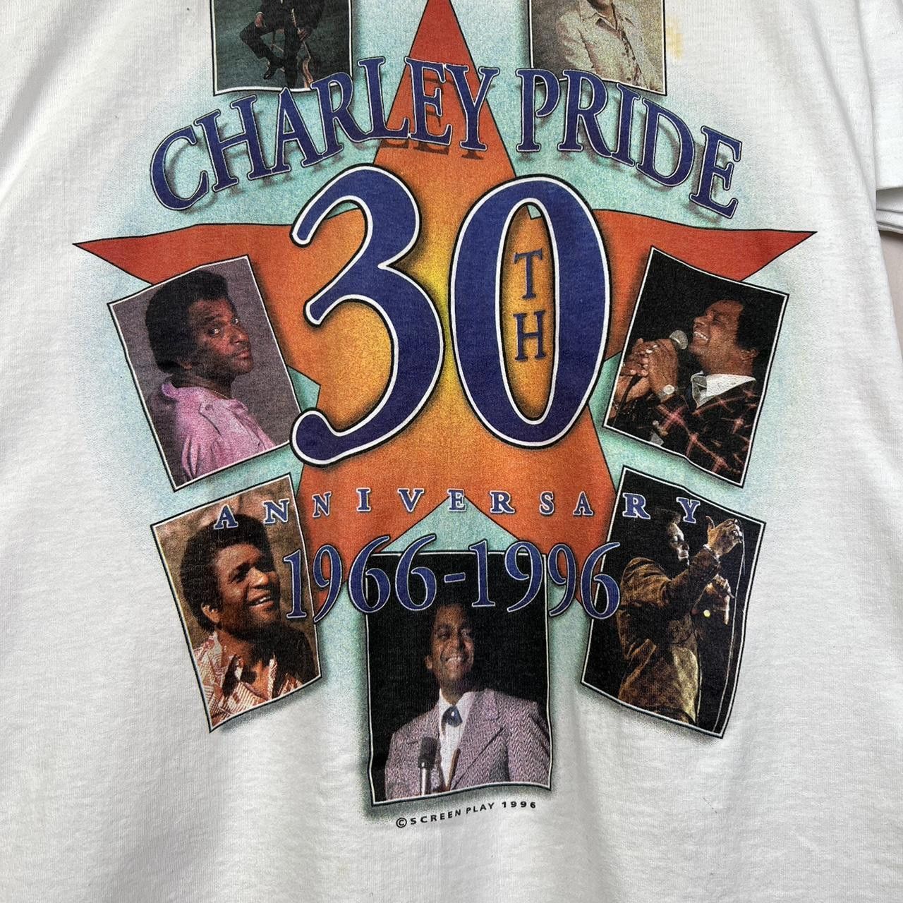 Fruit Of The Loom Charley Pride 30th Anniversary T-Shirt - Vintage Concert Tee Size US L / EU 52-54 / 3 - 4 Thumbnail