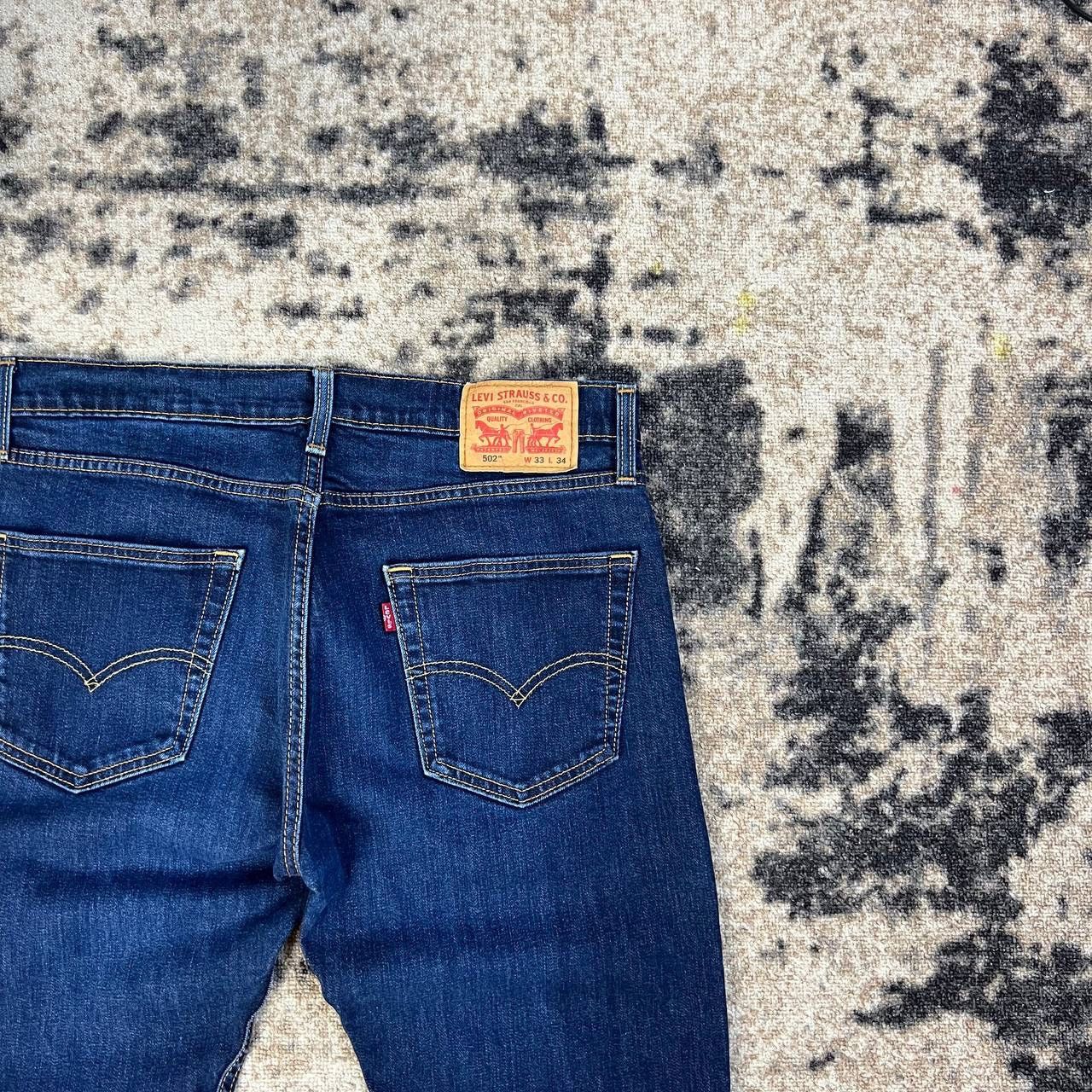 Levi's 502 Levis Vintage Blue Denim Jeans Streetwear Style Size US 33 - 3 Thumbnail