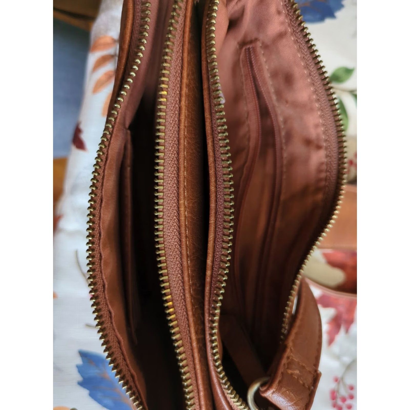 Vintage ChillX Shoulder Purse Brown Soft Adjustable MOD SQUAD 60s Tote Handbag Shoulderbag Purse Women Small Leather Strap Fashion Bag Vintage No Size ONE SIZE - 4 Thumbnail