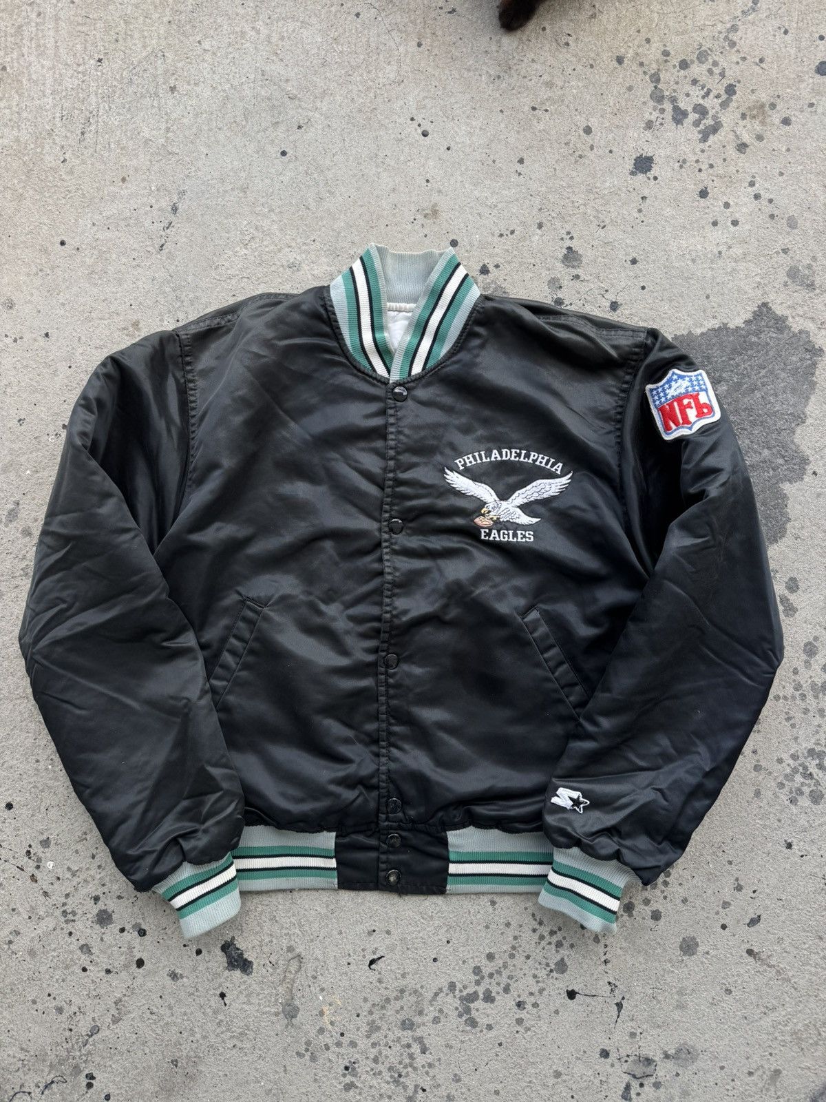 Starter RARE Philadephia Eagles starter jacket 90s vintage NFL Size US M / EU 48-50 / 2 - 1 Thumbnail