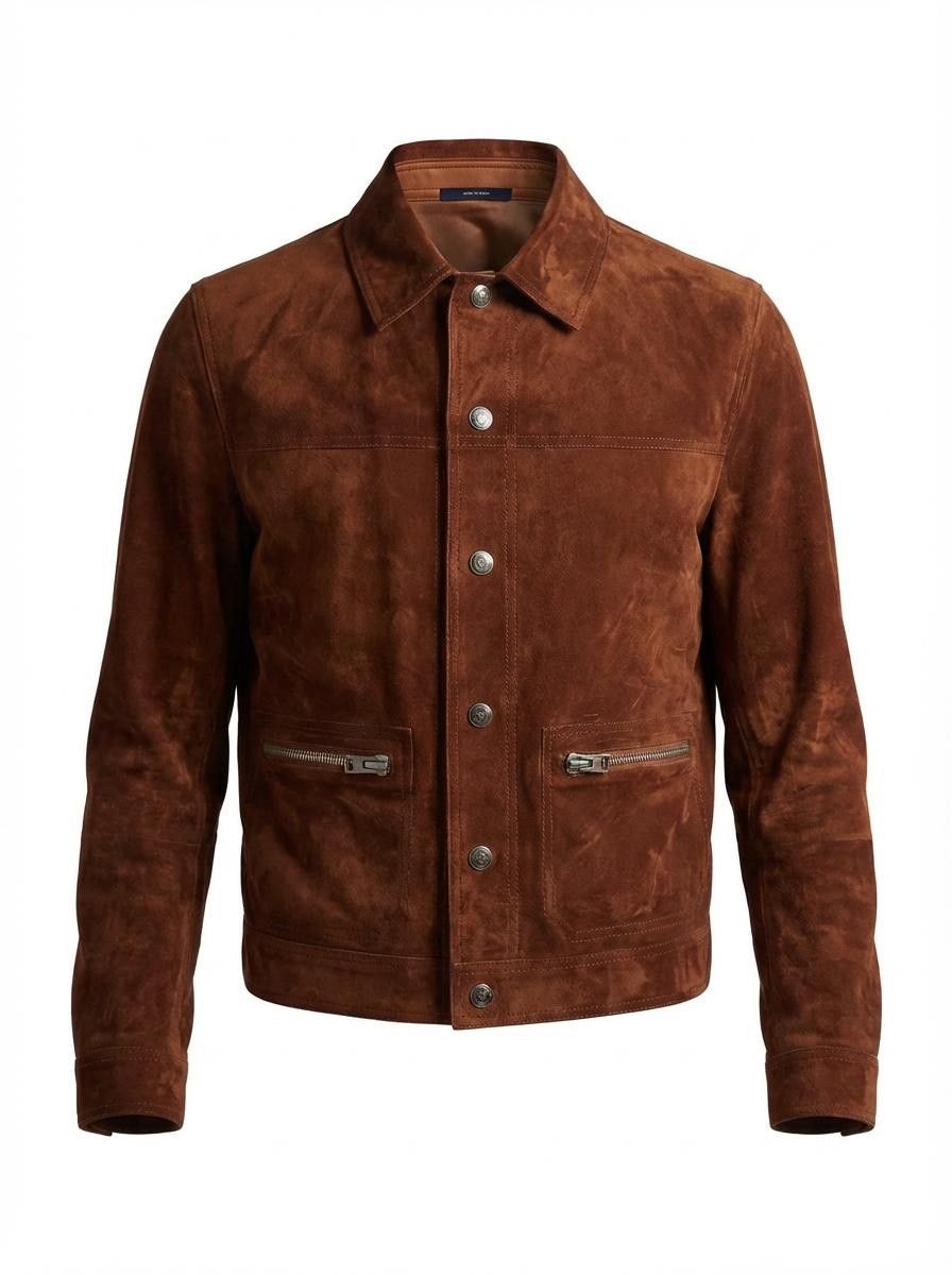 Tom Ford CALFSKIN SUEDE LEATHER JACKET Size US M / EU 48-50 / 2 - 1 Thumbnail