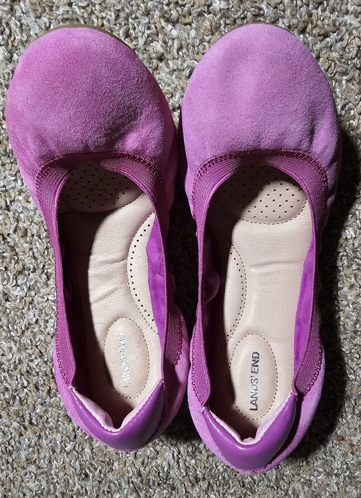 Lands' End Lands End Ballet Flat Shoes Pink Elastic Slip On Size 7 Size US 7 / IT 37 - 1 Thumbnail