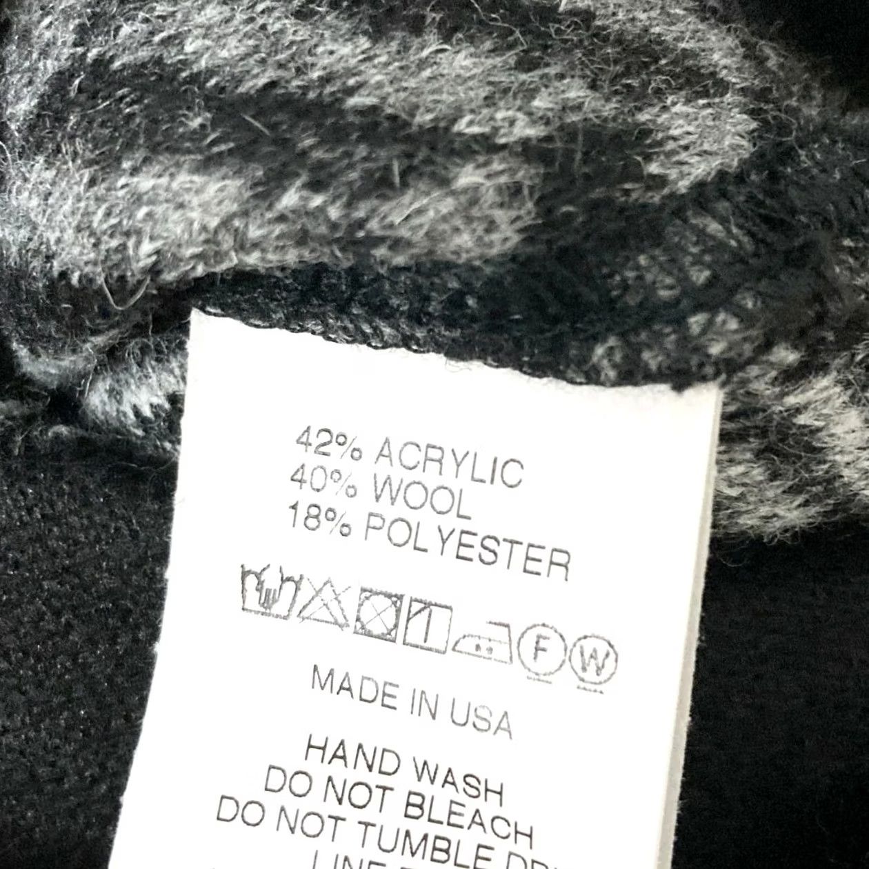 Engineered Garments Engineered Garments Patchwork Knit Jacket Gray×Black Size XS Acrylic Wool Used Size US XS / EU 42 / 0 - 4 Thumbnail