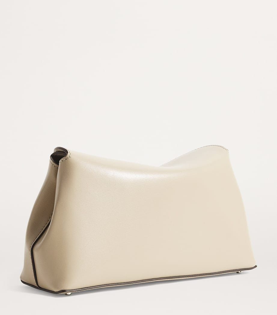 Toteme os11x0726 Size: OS / Leather T-Lock Clutch Bag in Cream Size ONE SIZE - 3 Thumbnail