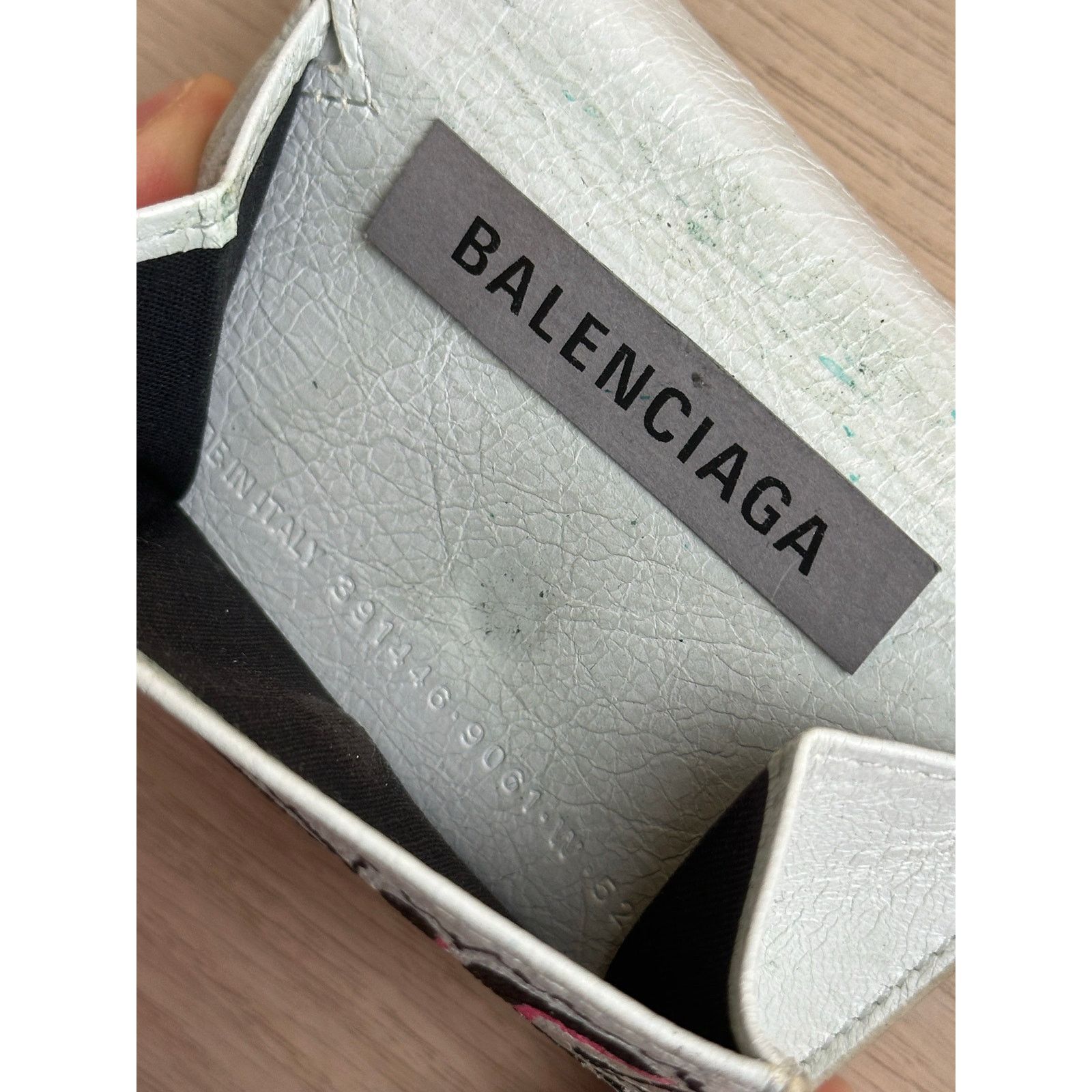 Balenciaga Limited Balenciaga Graffiti Papier Mini Flap White Wallet Size ONE SIZE - 7 Thumbnail