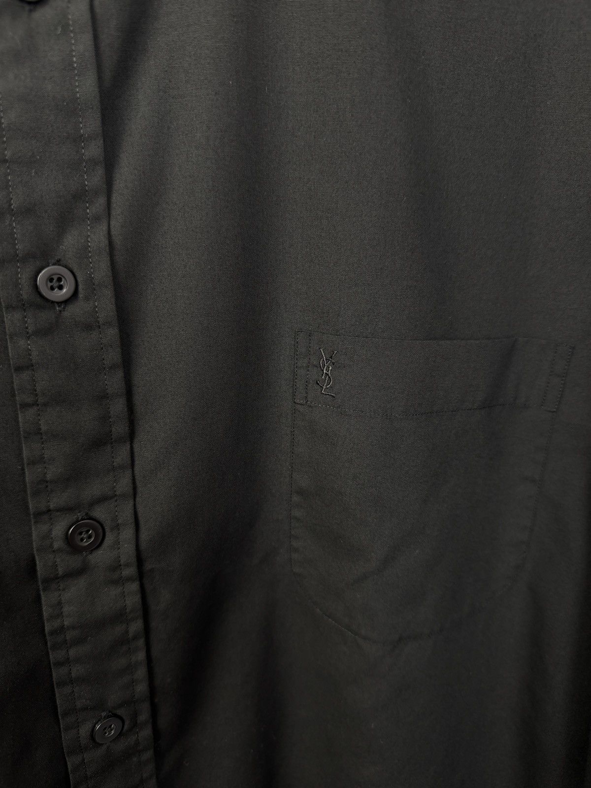 Vintage YSL Logo Black Casual Y2K Shirt Size US XL / EU 56 / 4 - 7 Thumbnail