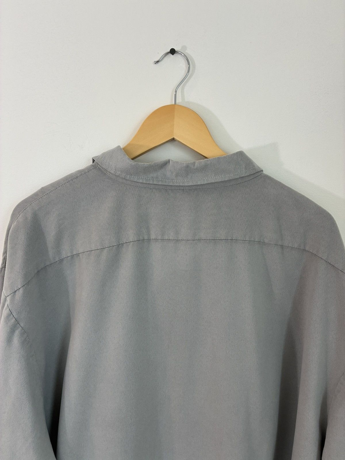 Vintage Vintage SUEDE Faded Button Down Leather Shirt Size US XXL / EU 58 / 5 - 6 Thumbnail