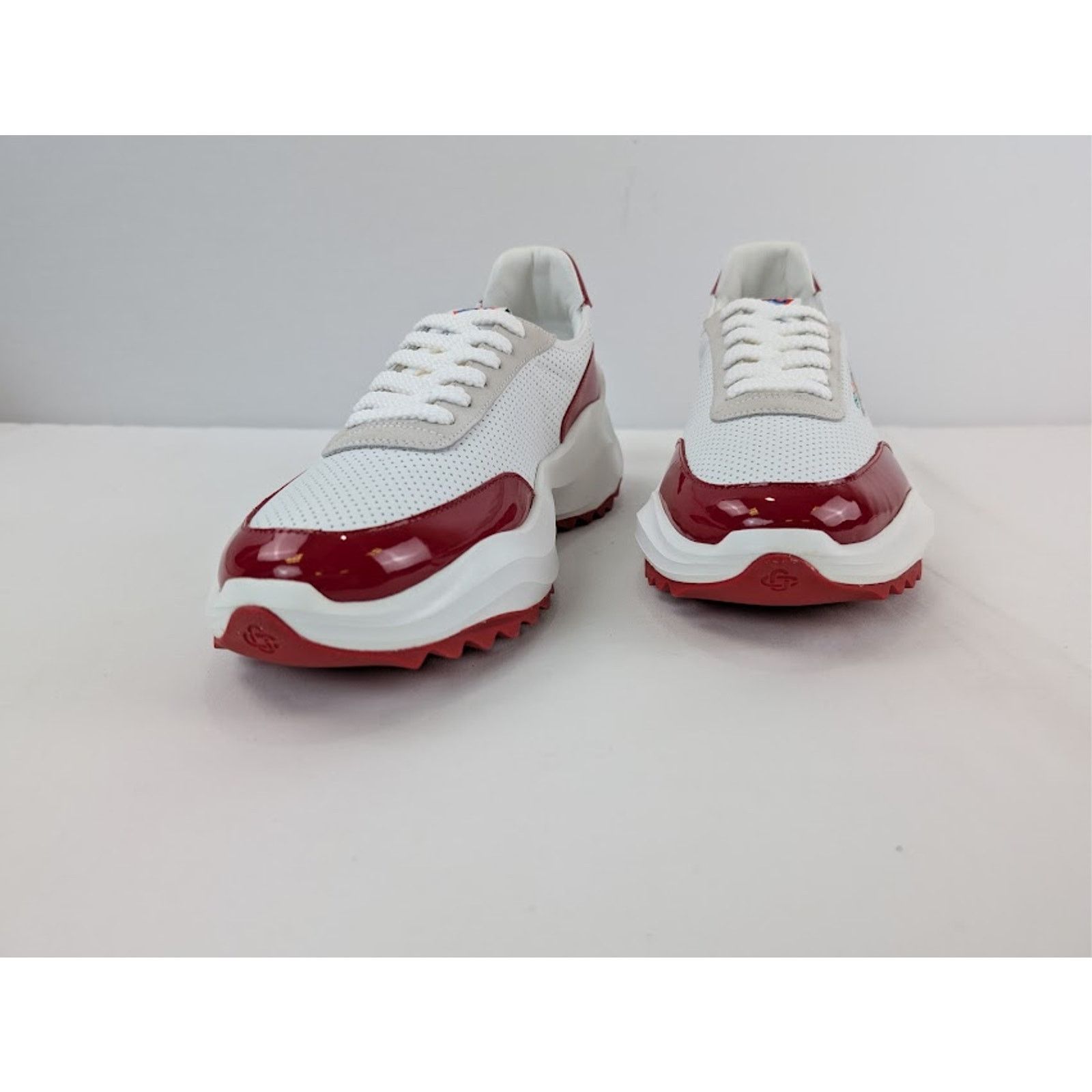 Casablanca o1rshd1 Leather Atlantis Sneaker in White / Red Size US 8.5 / EU 41-42 - 7 Thumbnail