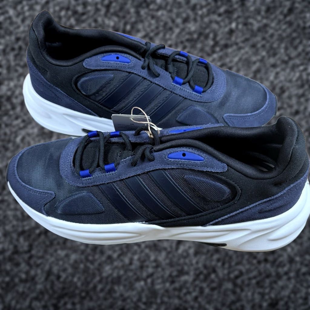 Adidas Adidas Ozelle Sneaker Men's 12.5 Black Blue H03506 Running Athletic Footwear New in Box Size US 13 / EU 46 - 1 Thumbnail