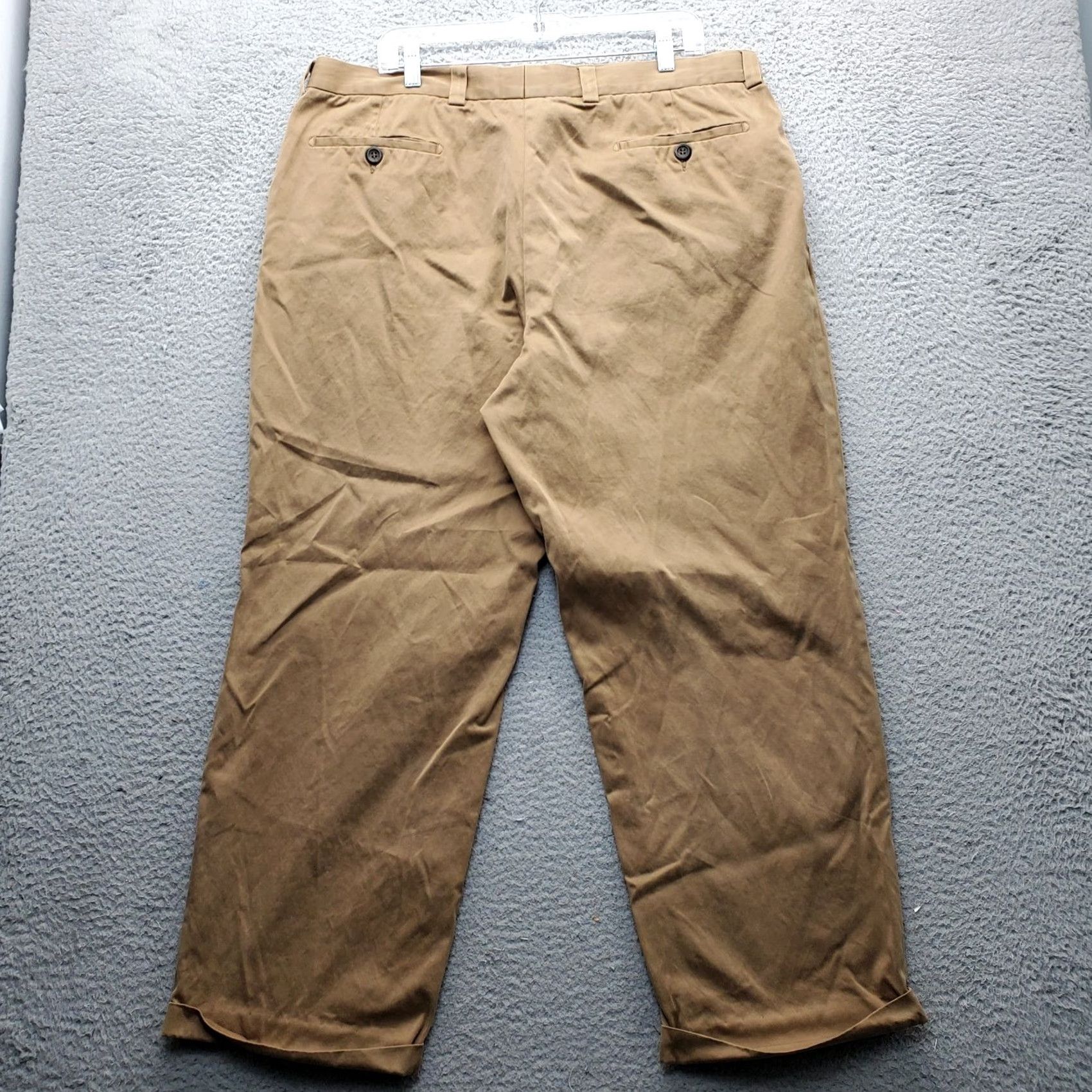 Ermenegildo Zegna Ermenegildo Zegna Chino Mens 40 Tan Classic Fit Cuffed Outdoor Straight Leg Pants Size US 40 / EU 56 - 2 Thumbnail