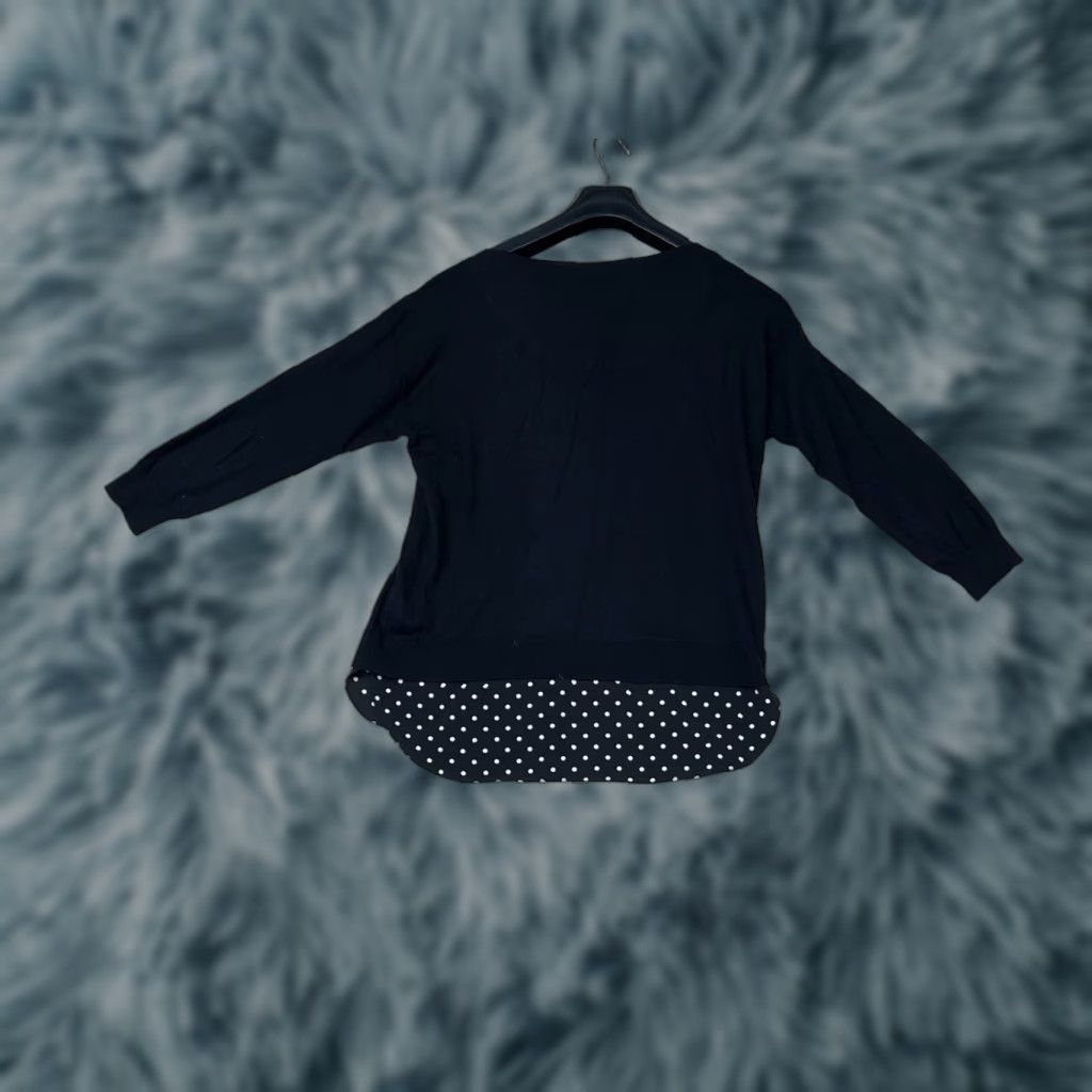 Ralph Lauren Ralph Lauren Blouse Shirt Top Small Long Sleeve Black Chiffon Crew Neck Button Classic Elegant Women Shirt Lifestyle Office Size S / US 4 / IT 40 - 1 Thumbnail