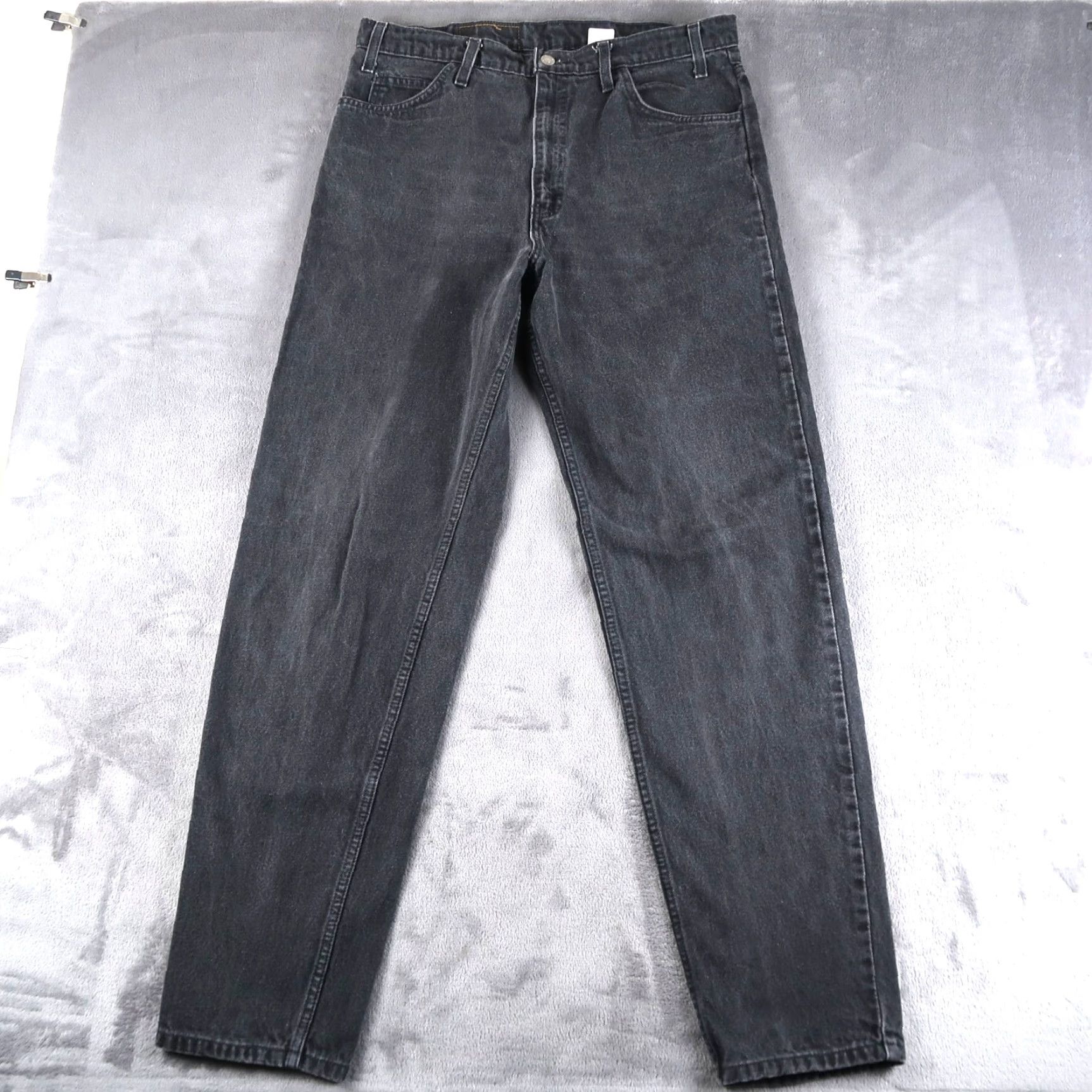 Levi's VINTAGE Levi's 550 Jeans 36 Adult Regular Black Levi's 550 90s USA Denim 5-Pocket Relaxed Orange Tab 36x34 (34x33.5) -Men- Vintage 90s Size US 36 / EU 52 - 2 Thumbnail