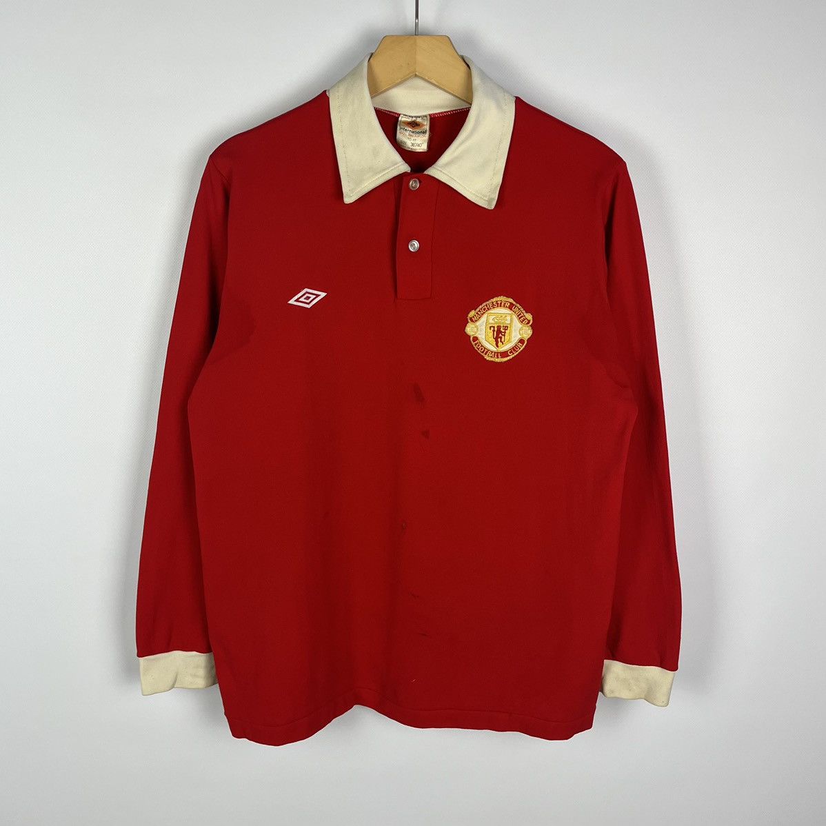 Umbro Vintage Umbro Manchester United Soccer Jersey Shirt Red 70s Size US S / EU 44-46 / 1 - 1 Thumbnail