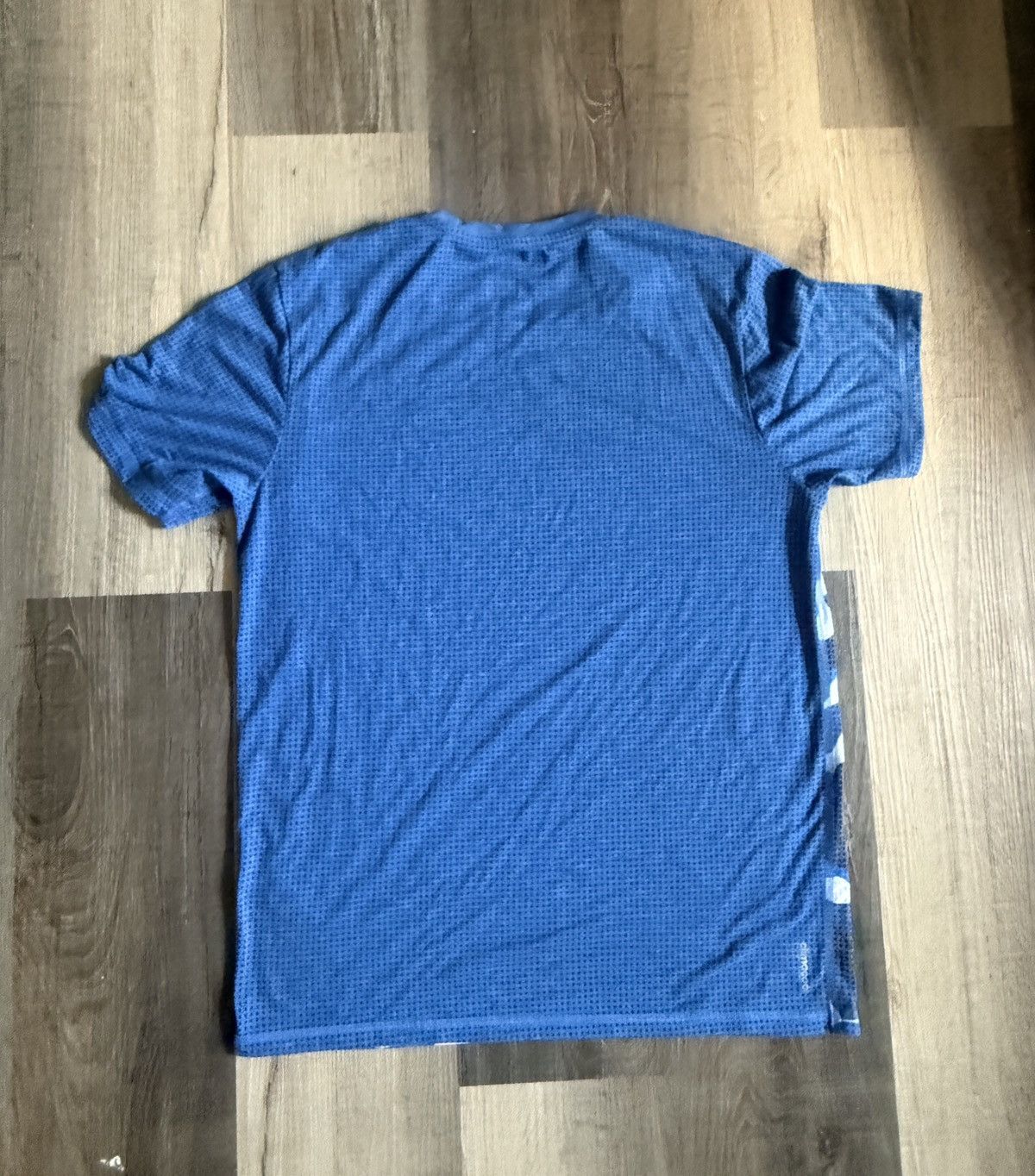 Adidas Adidas Blue Camo Mesh Performance Shirt Men Athletic Gym Tee Size US M / EU 48-50 / 2 - 3 Thumbnail