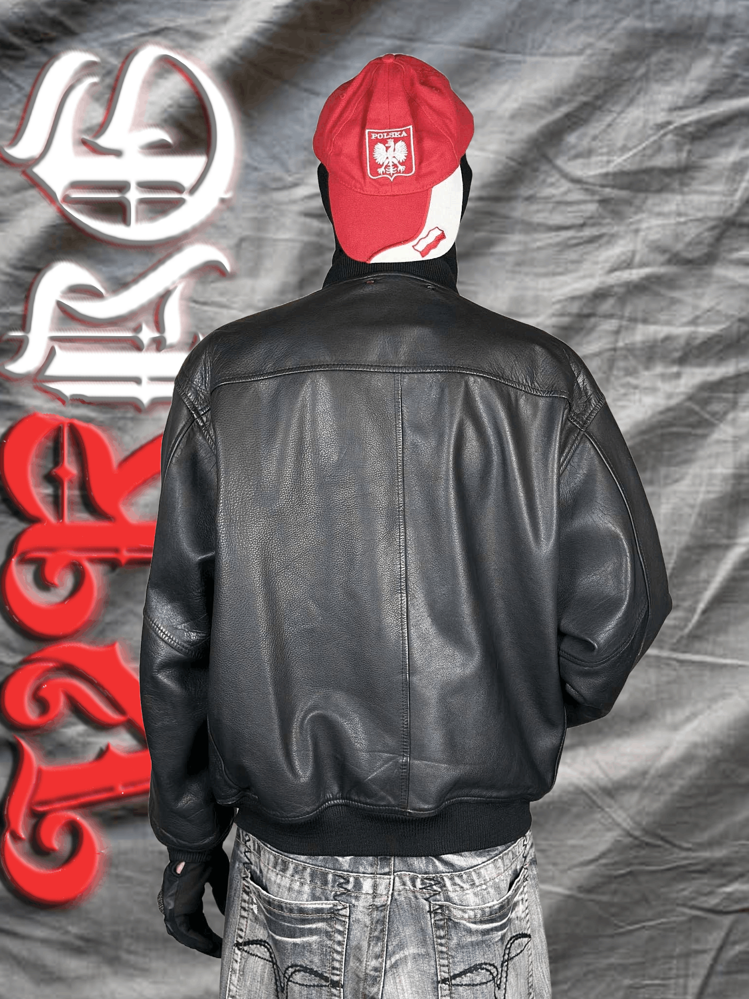 Leather Leather bomber jacket with RIRI zipper and perfect boxy cut Size US L / EU 52-54 / 3 - 3 Thumbnail