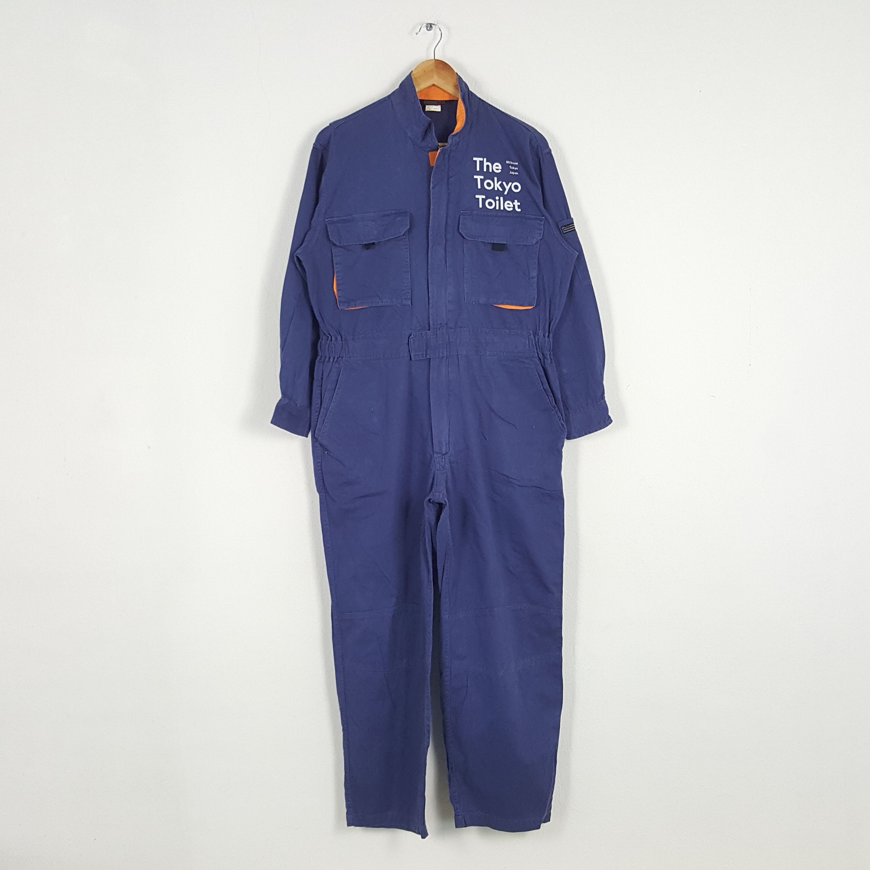 Japanese Brand × Vintage Vintage The Tokyo Toilet Japanese Work Coverall Jacket Size US M / EU 48-50 / 2 - 4 Thumbnail