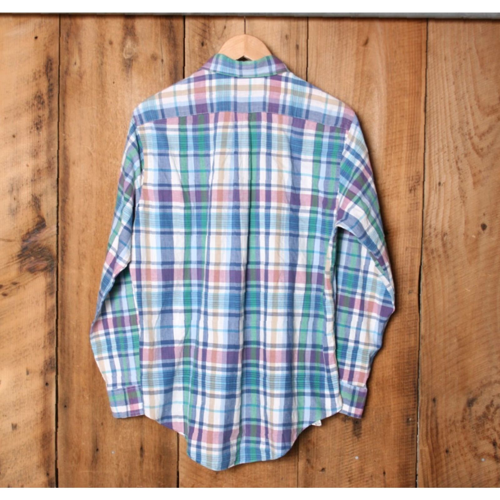Vintage VINTAGE OshKosh B'gosh Madras Plaid Long Sleeve Button Front Shirt L Men Size US L / EU 52-54 / 3 - 5 Thumbnail