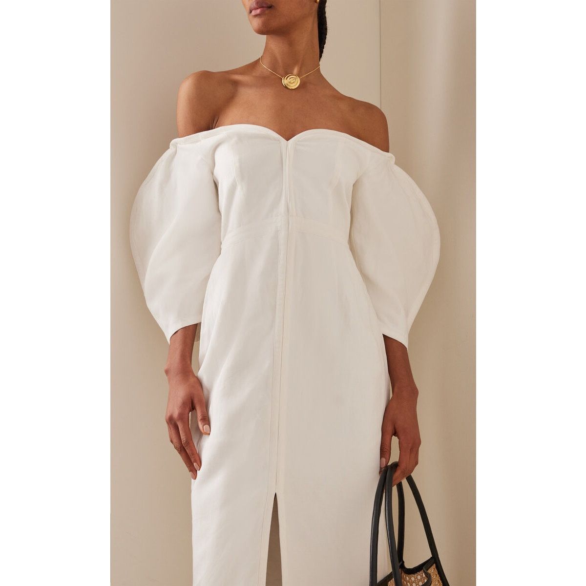 Mara Hoffman Mara Hoffman Leonara puff sleeve midi dress white size 00 Size XXS / US 00 / IT 34 - 6 Thumbnail