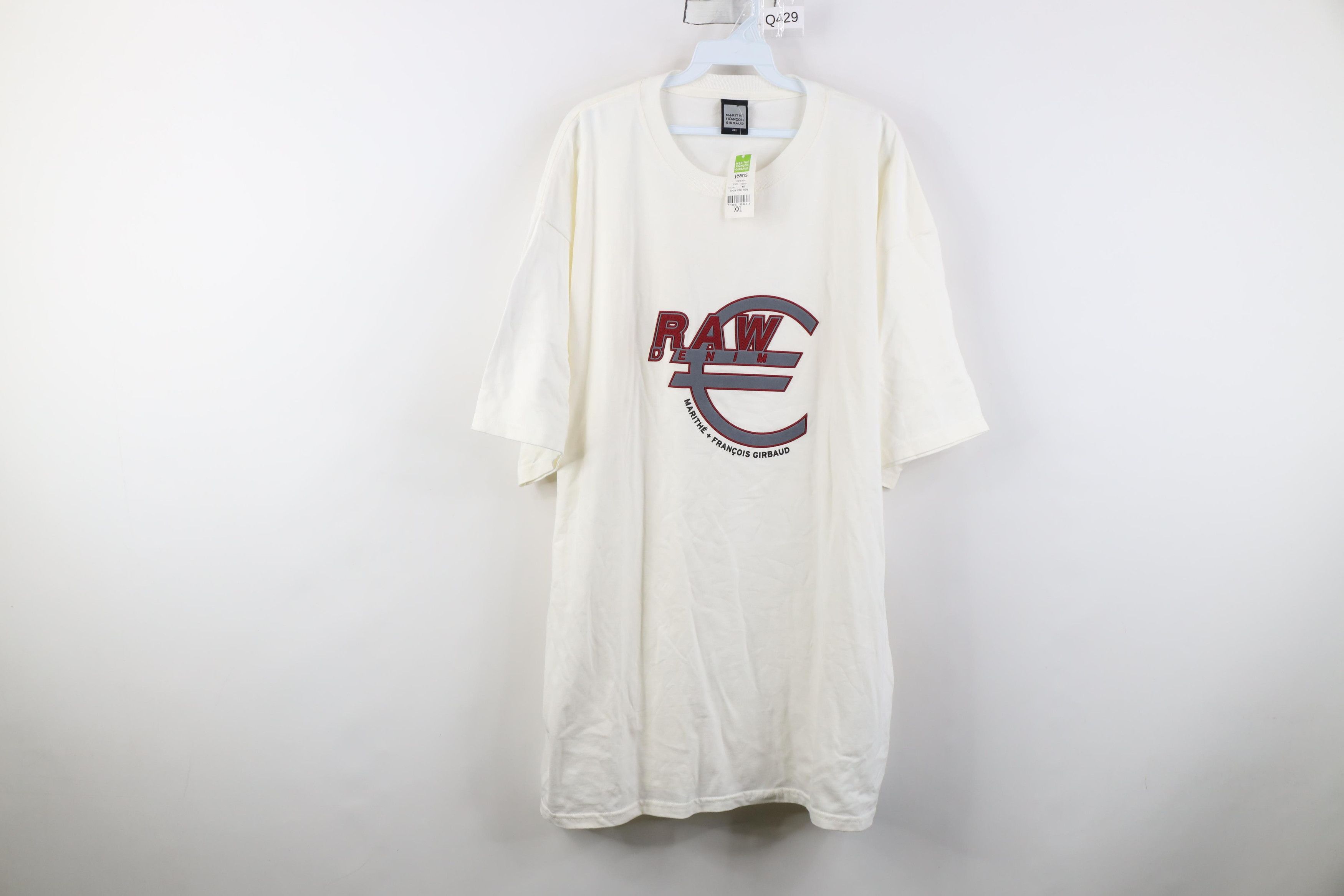 Marithe + Francois Girbaud Deadstock Vintage 90s Marithe Francois Girbaud Raw T-Shirt Size US XXL / EU 58 / 5 - 1 Thumbnail