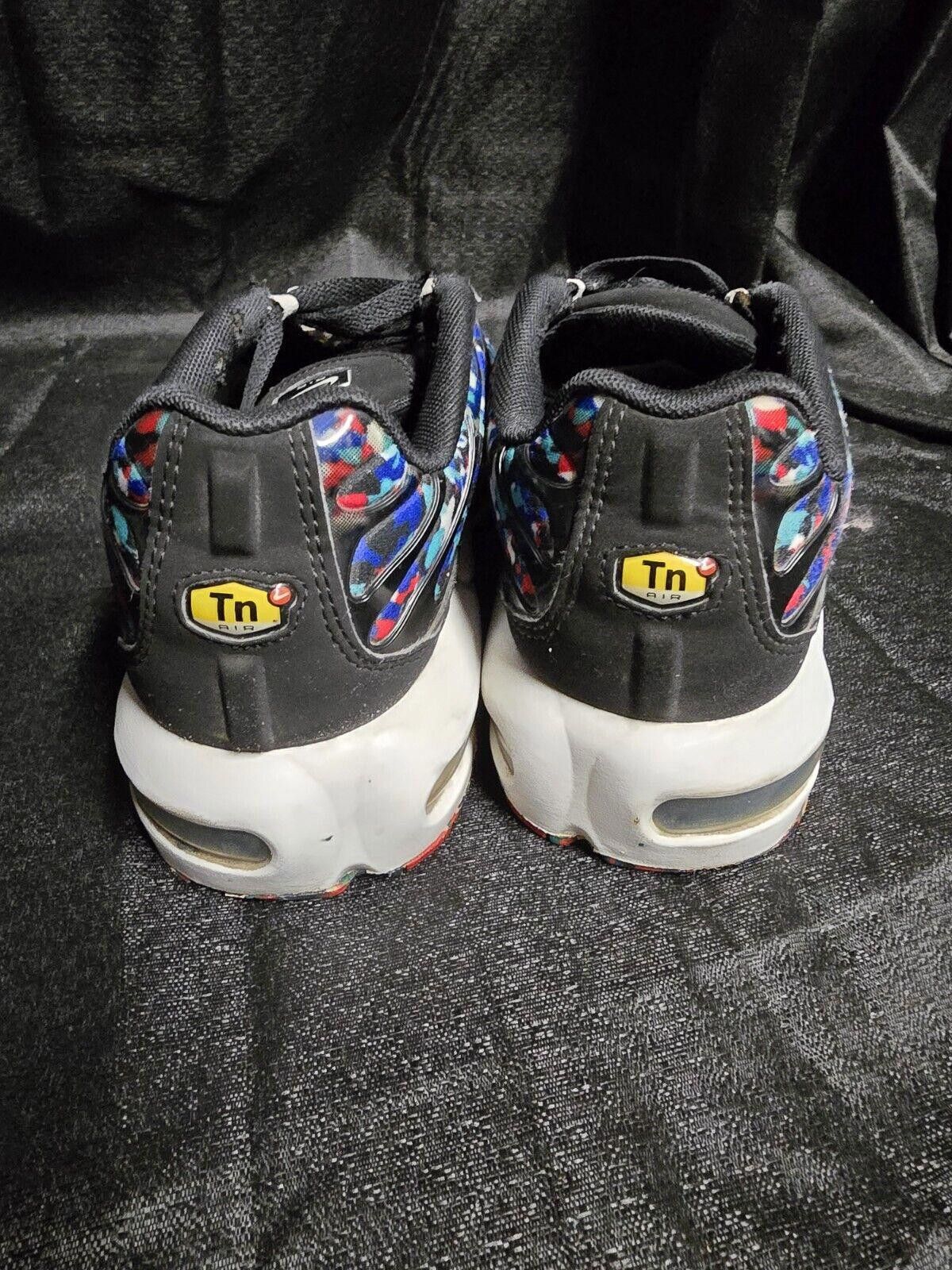 Nike Nike Air Max Plus GS Black Hyper Blue Sz 6Y Shoes Wns 7.5 Size US 7.5 / IT 37.5 - 3 Thumbnail