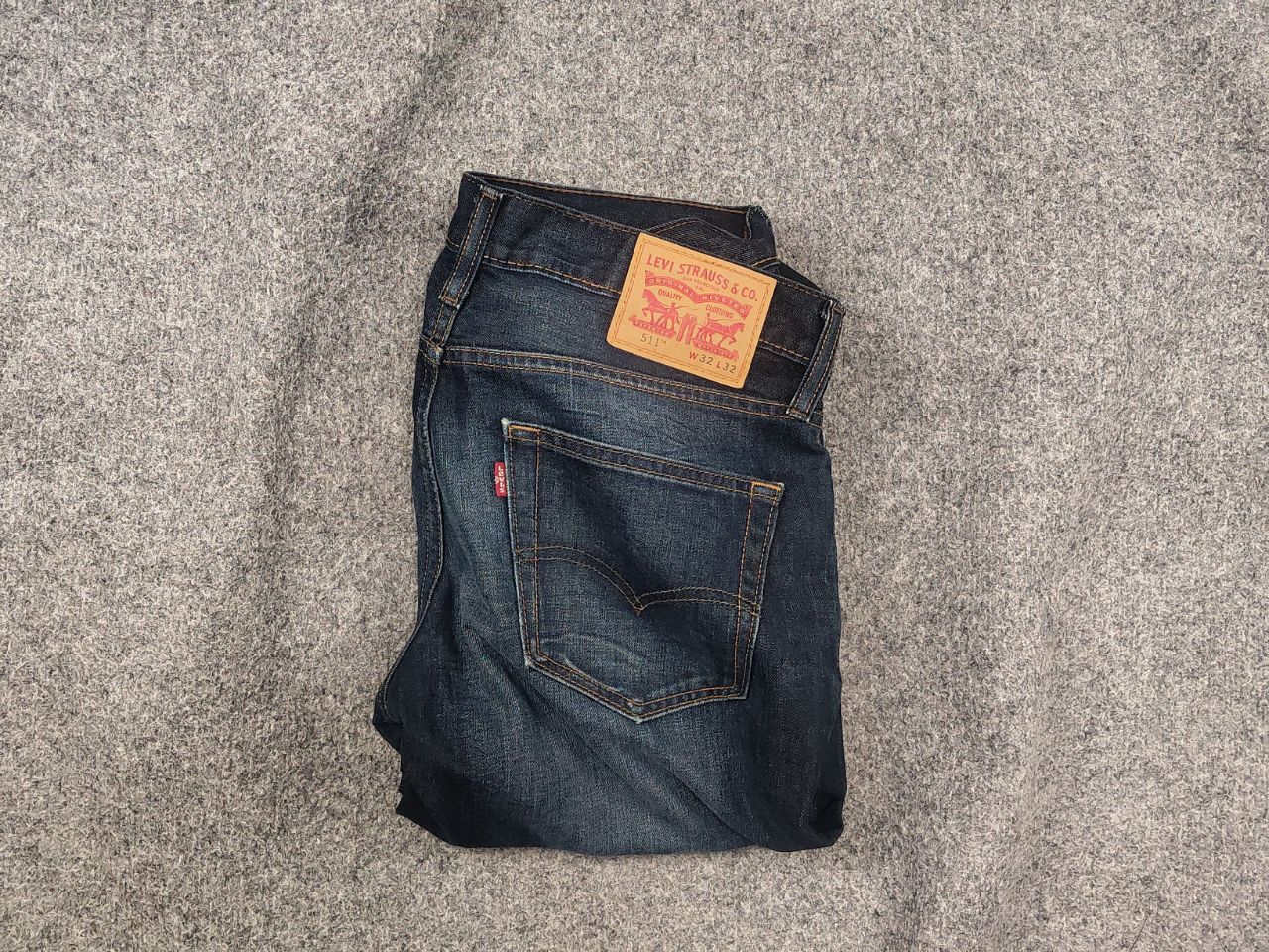 Levi's Levis 511 Faded Denim dark wash Slim Fit jeans Vintage Style Size US 32 / EU 48 - 1 Thumbnail
