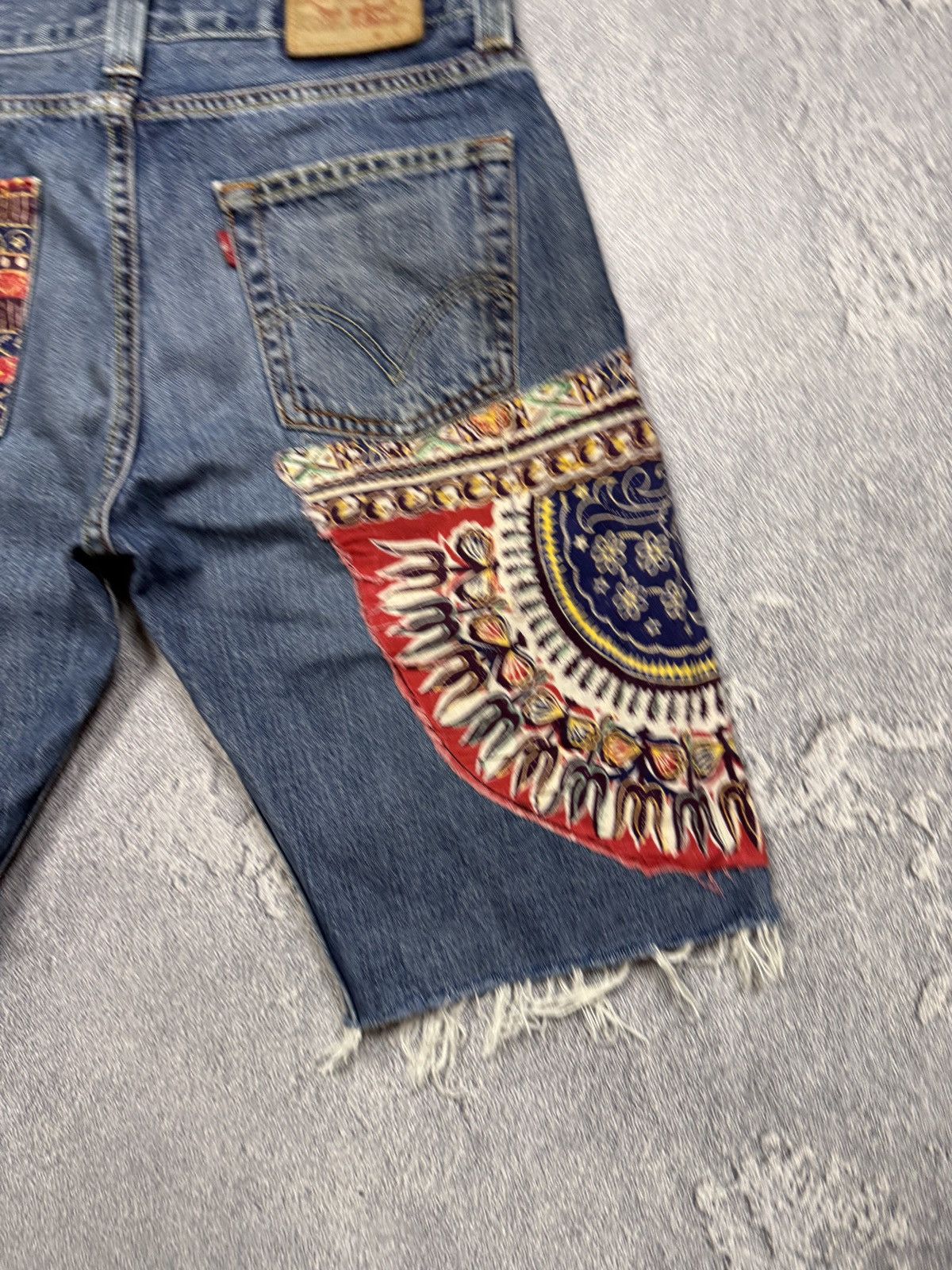 Levi's Levi’s 512 Denim Bootcut Custom Jeans Denim Shorts Size US 34 / EU 50 - 6 Thumbnail