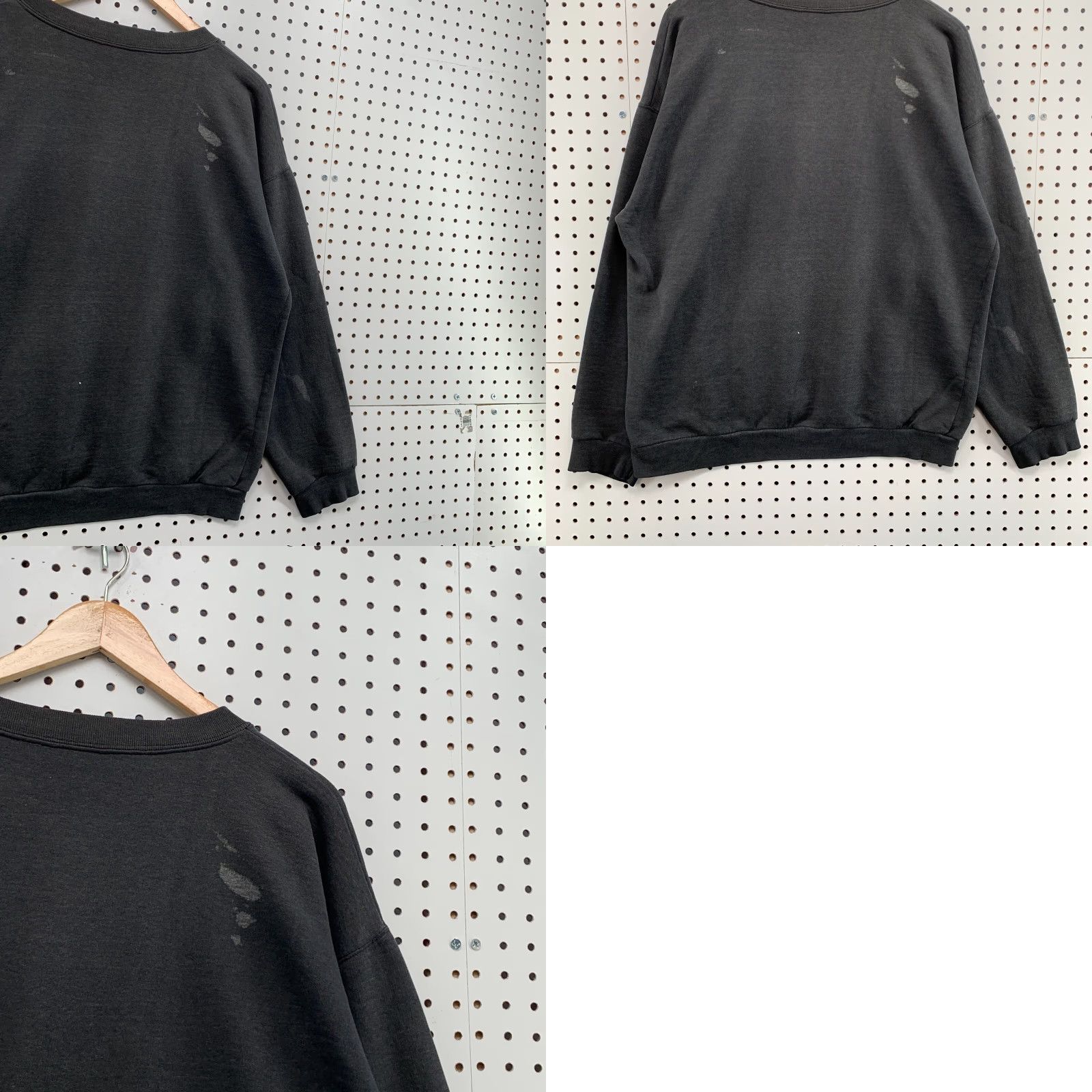 Hard Rock Cafe VINTAGE Hard Rock Cafe Sweatshirt Mens L Black Crew Neck 90s London Distress Pullover 25x28 Size US L / EU 52-54 / 3 - 10 Thumbnail