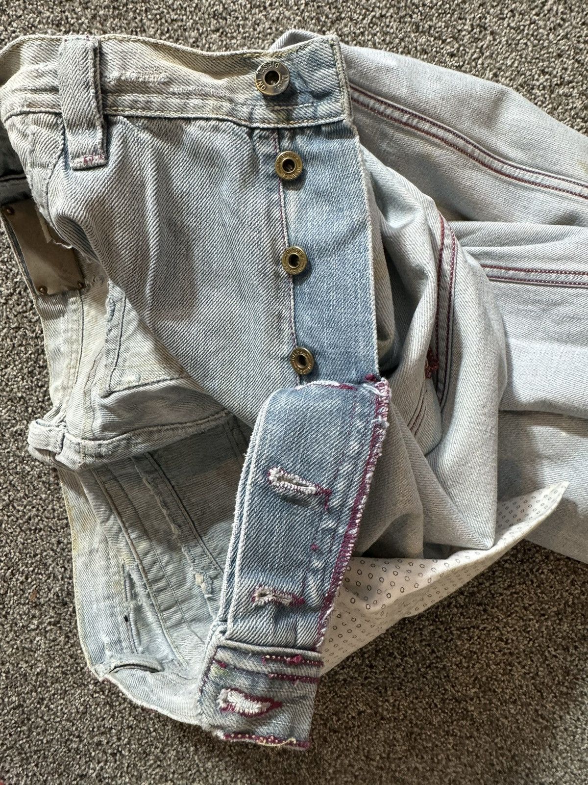 Diesel × Japanese Brand × Vintage 🦄 DIESEL WIDE FLAIR DISTRESSED AMAZING 🔥 Size US 36 / EU 52 - 9 Thumbnail
