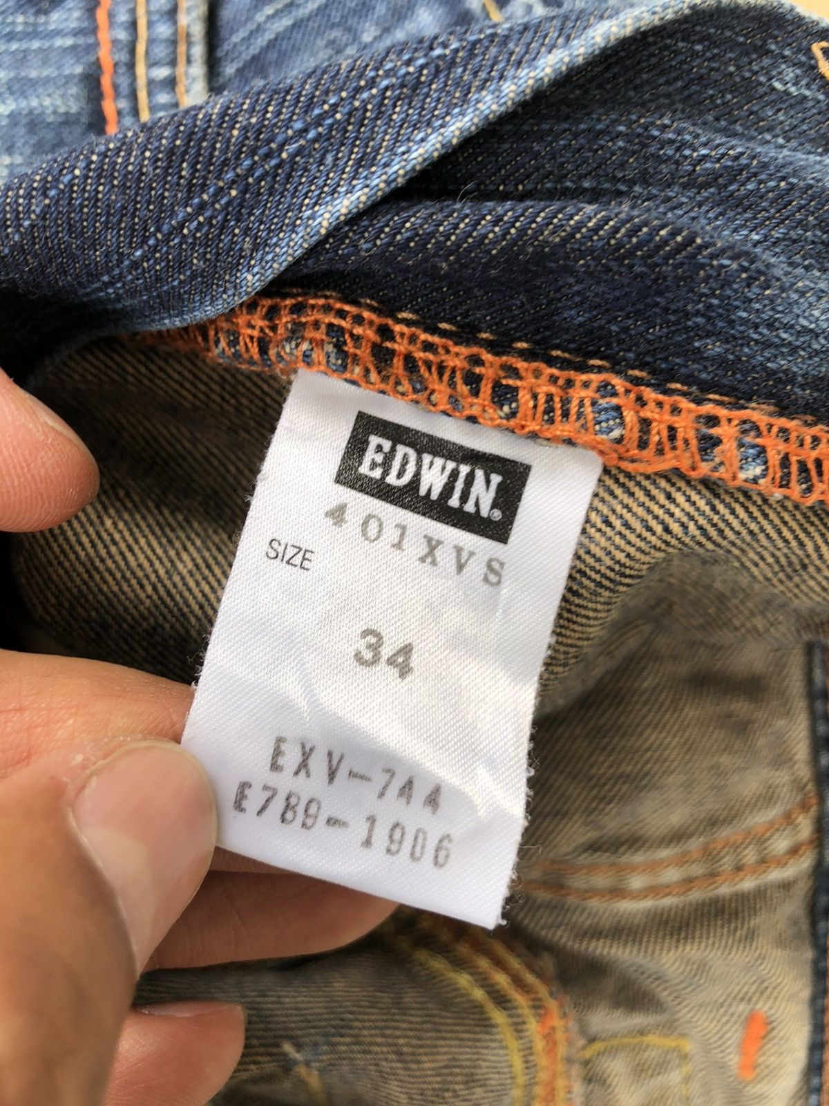 If Six Was Nine Japanese Edwin Flared Jeans Distressed Back Buckle Size US 34 / EU 50 - 19 Thumbnail