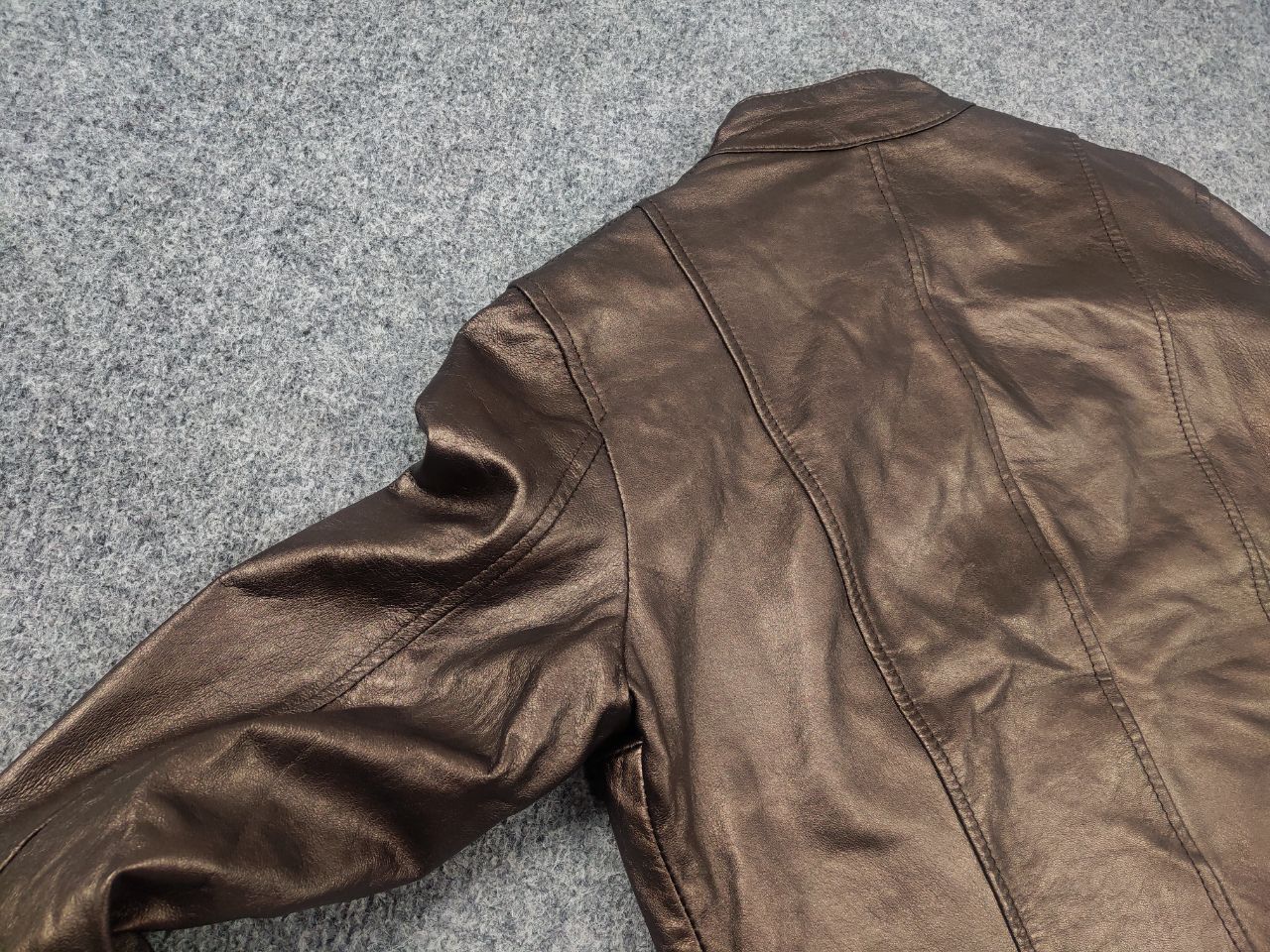 Morgan De Toi Vintage Morgan De Toi Y2K Leather Moto Biker Bronze Jacket Size S / US 4 / IT 40 - 8 Thumbnail