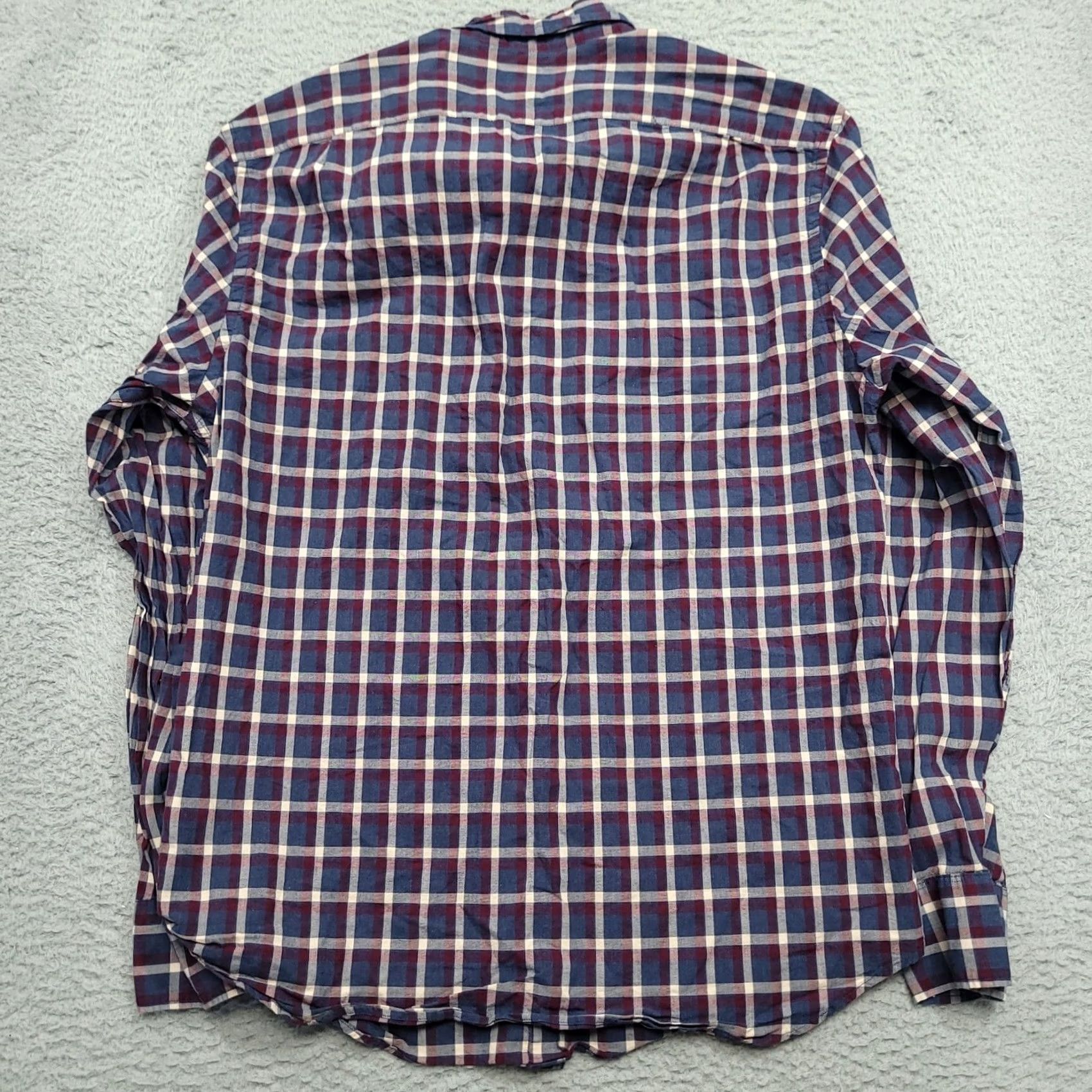 Vintage J Crew Classic Flex Washed Plaid Button Down Shirt Mens M Blue Red Size US M / EU 48-50 / 2 - 2 Thumbnail