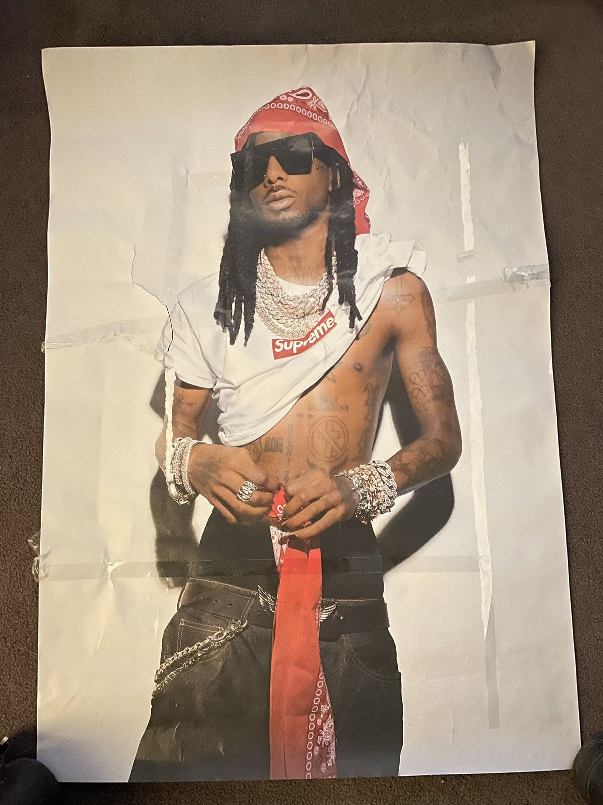 Supreme Supreme x Playboi Carti Poster Size ONE SIZE - 2 Thumbnail