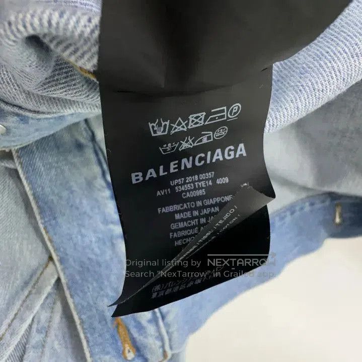 Balenciaga Balenciaga Logo Denim Jacket for Men. Size US M / EU 48-50 / 2 - 1 Thumbnail