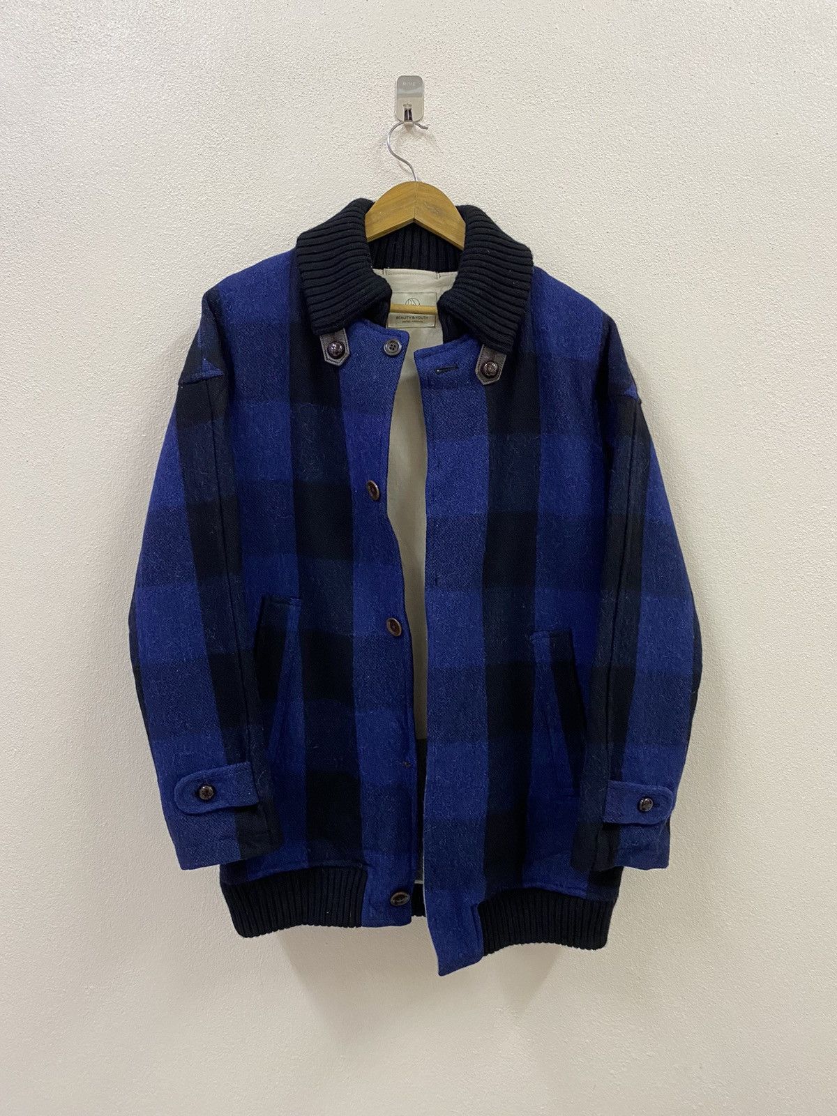BEAUTY&YOUTH Beauty & Youth United Arrows Wool Plaid Jacket Size US L / EU 52-54 / 3 - 2 Thumbnail