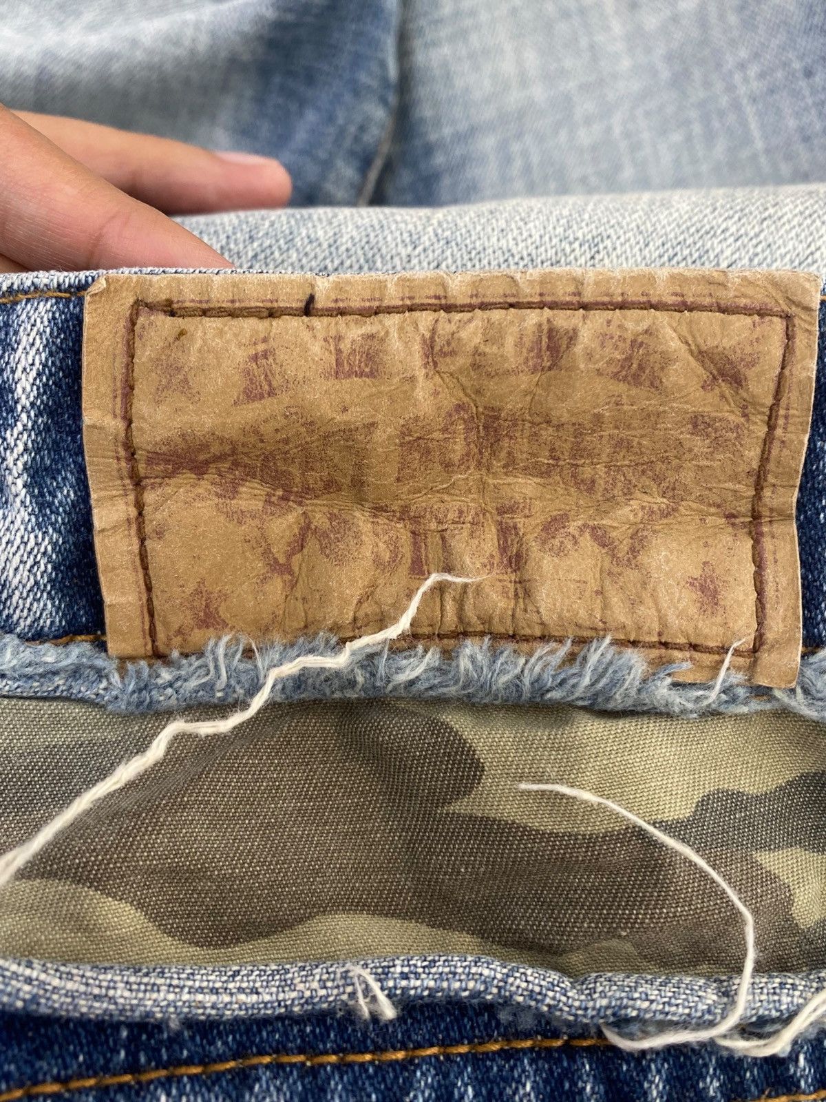Japanese Brand Japanese Brand Faded Light Wash Style Flare Jeans Size US 30 / EU 46 - 9 Thumbnail