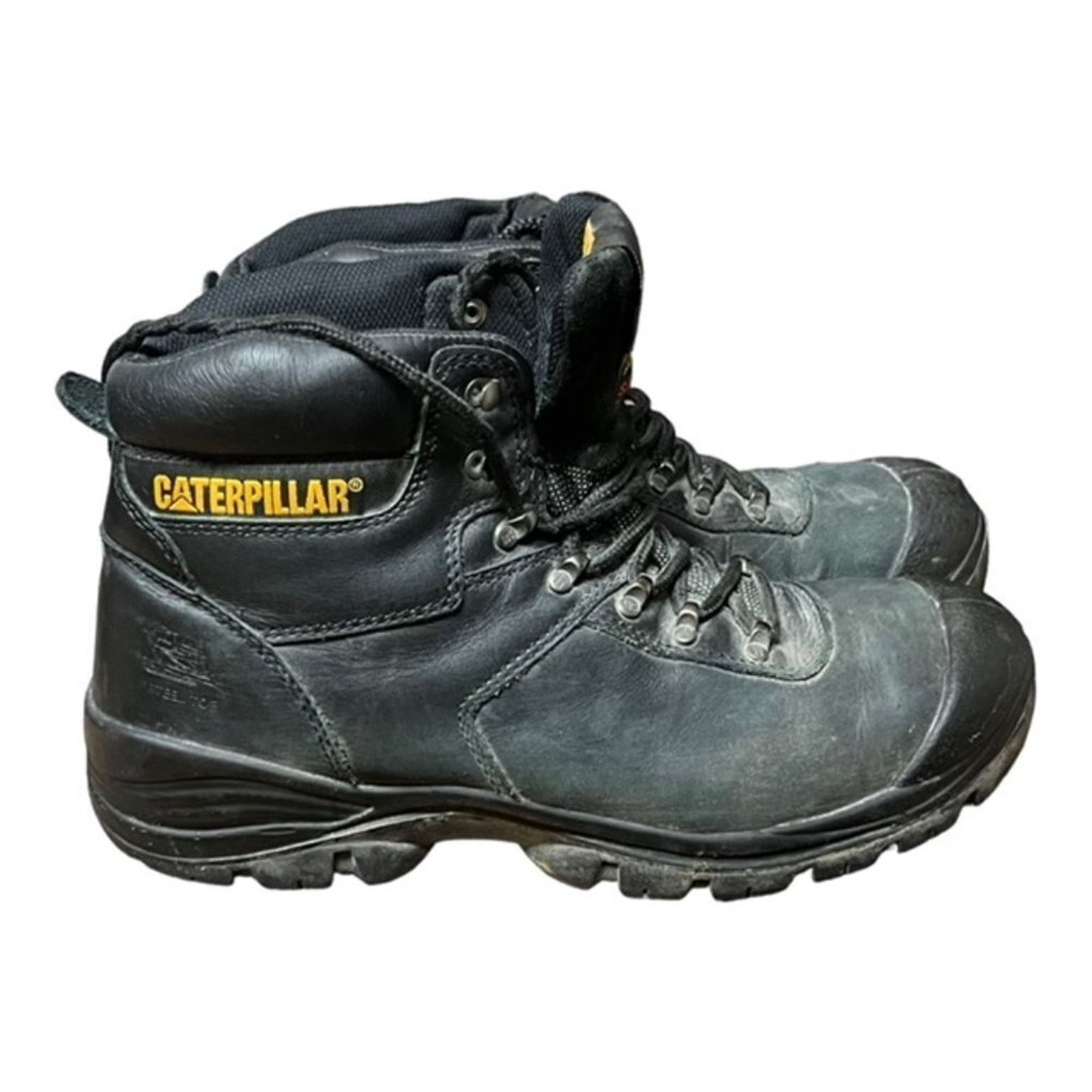Caterpillar Boots Men's 12 Composite Toe Workwear Black