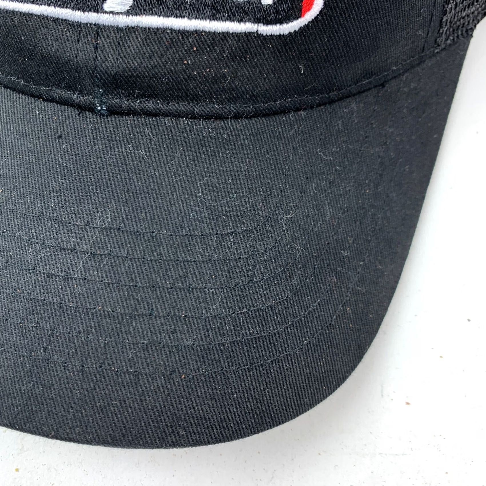Vintage Hoyt's Truck Center Black Red Cotton Snapback Trucker Hat Cap Hat Mens One Size Black Cotton Solid Trucker Hat Cap Size ONE SIZE - 4 Thumbnail