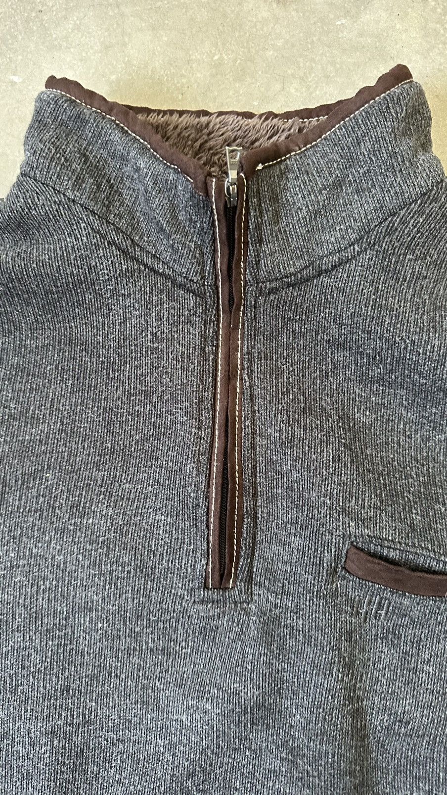 Kansai Yamamoto VINTAGE KANSAI YAMAMOTO HALF ZIPPER SWEATER Size US XL / EU 56 / 4 - 3 Thumbnail