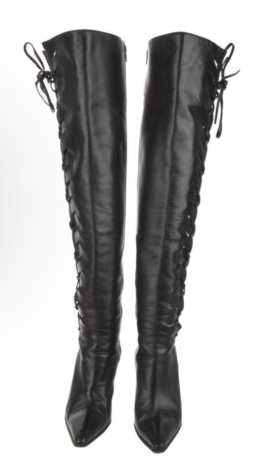 Manolo Blahnik Manolo Blahnik Leather Boots With Heel Size 8 Size US 8 / IT 38 - 3 Thumbnail
