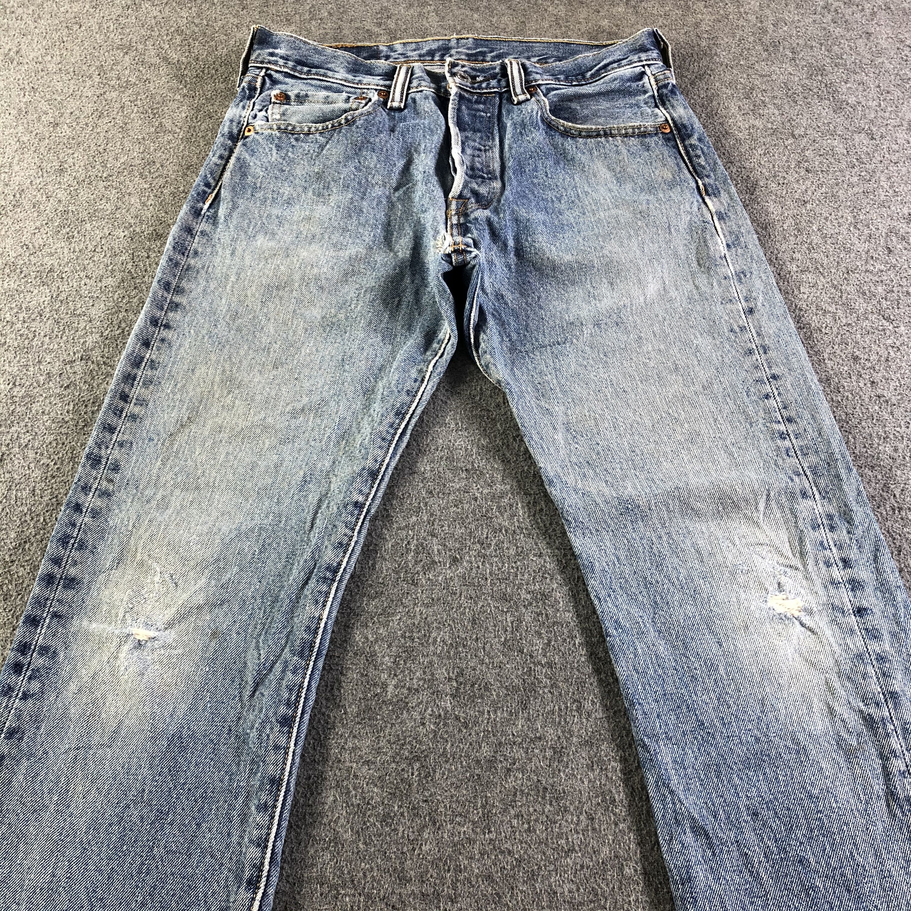 Levi's Vintage Blue Wash Levis 501 Jeans-J4512 Size US 29 - 3 Thumbnail