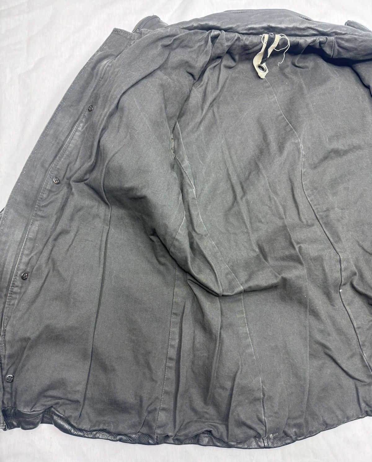 Vintage Compagnia Delle Pelli Military Motorcycle Leather Jacket Size US XXL / EU 58 / 5 - 18 Thumbnail