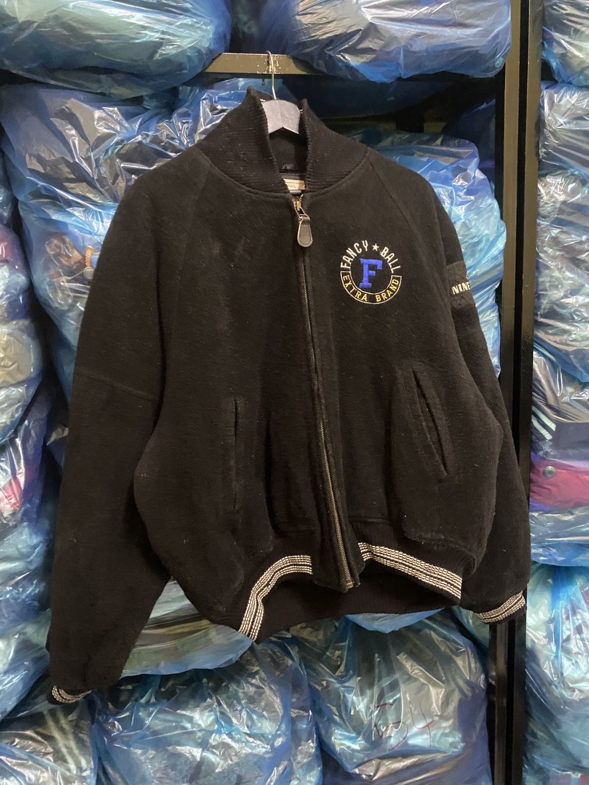 Vintage Vintage Fancy Ball Aviators Varsity Bomber Jacket Black Size US L / EU 52-54 / 3 - 4 Thumbnail