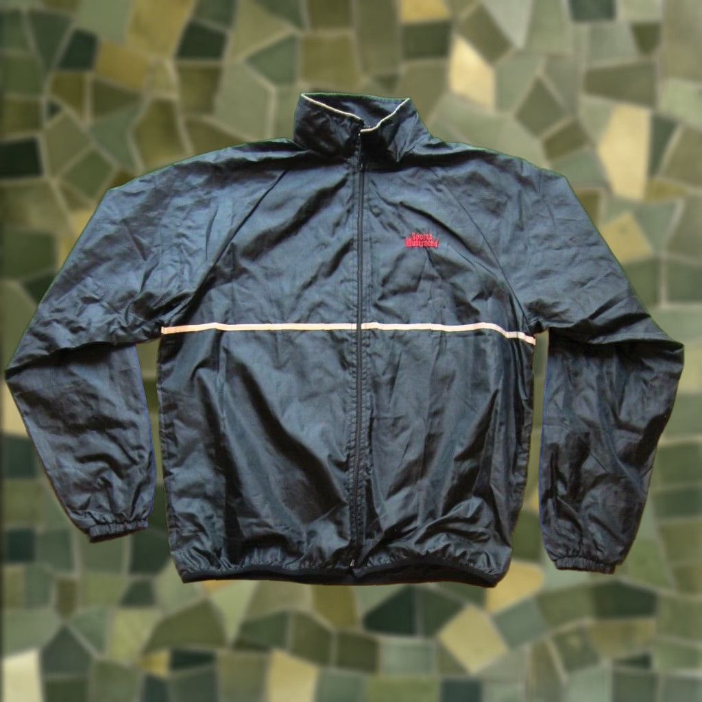 Rains VINTAGE Sports Illustrated Jacket Men XL Windbreaker Full Zip Black Size US XL / EU 56 / 4 - 1 Thumbnail