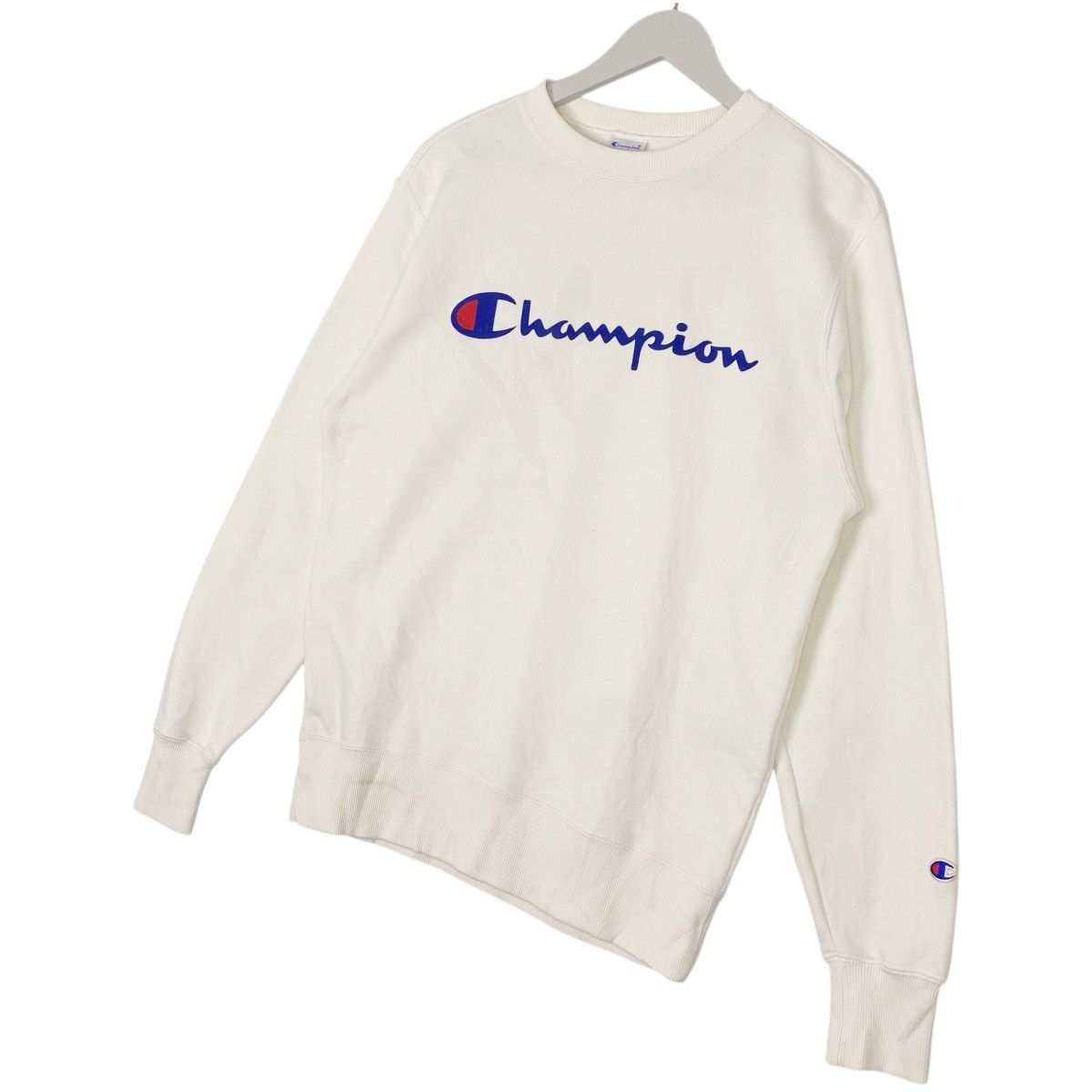 Other Vintage 90s Champion Crewneck Sweatshirt Big Logo White Size US M / EU 48-50 / 2 - 2 Thumbnail