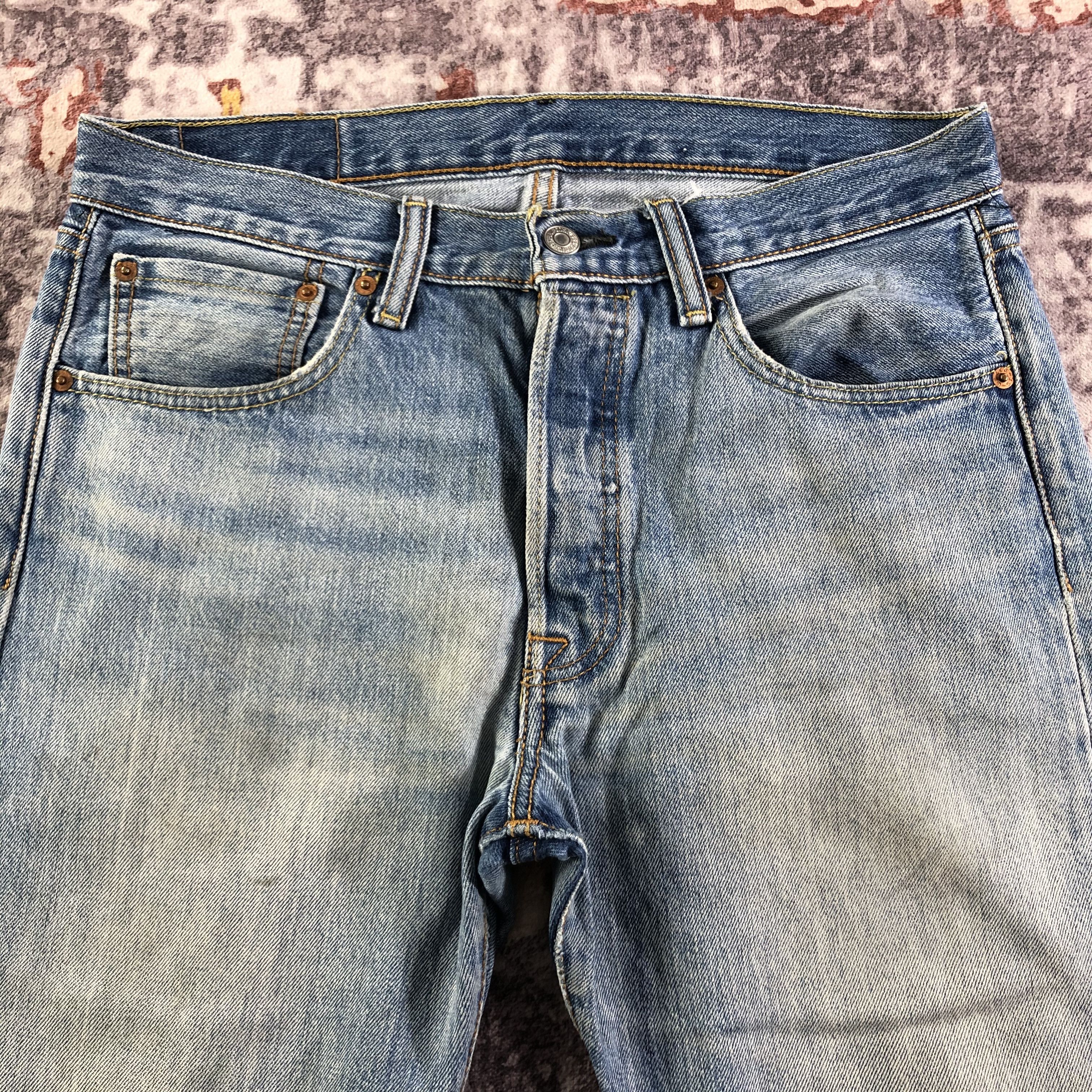 Levi's × Vintage Vintage Blue Wash Levis 501 Jeans-JM3320 Size US 33 - 3 Thumbnail