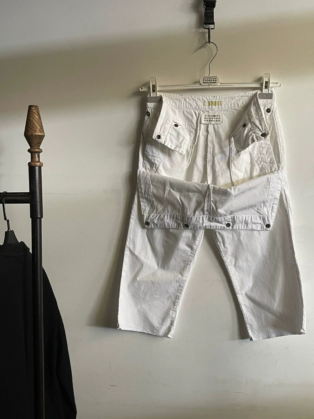 MM6 Martin Margiela White Cotton Trousers Size US 30 / EU 46 - 1 Thumbnail